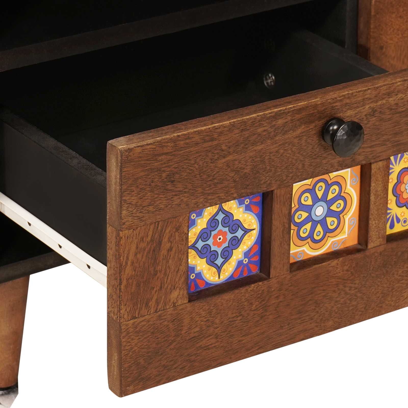 Table basse Marron 80 x 54 x 40 cm Bois de mangue massif - XIOS