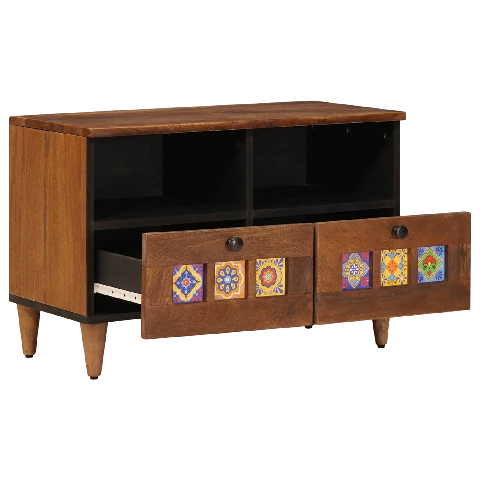 Table basse Marron 80 x 54 x 40 cm Bois de mangue massif - XIOS