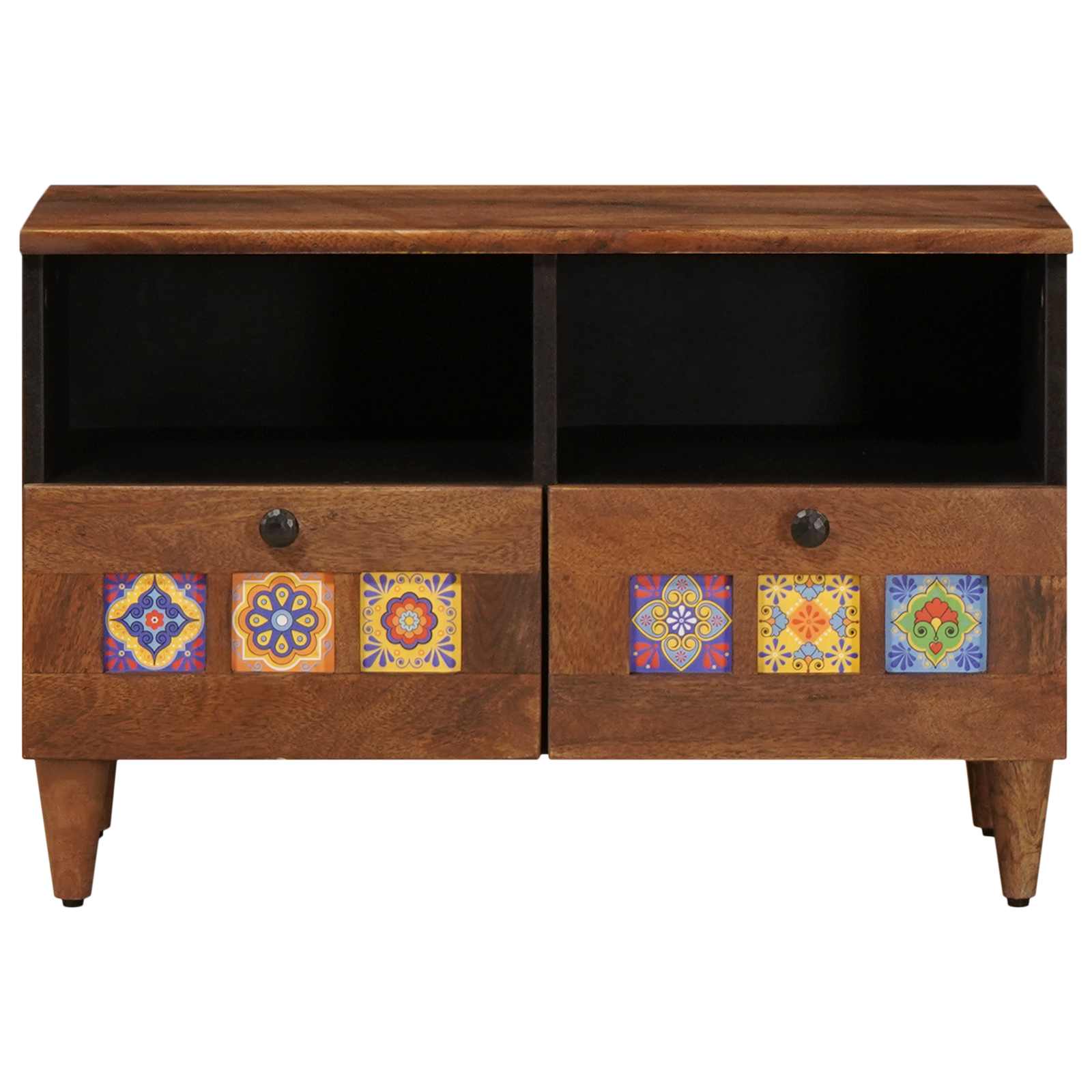 Table basse Marron 80 x 54 x 40 cm Bois de mangue massif - XIOS