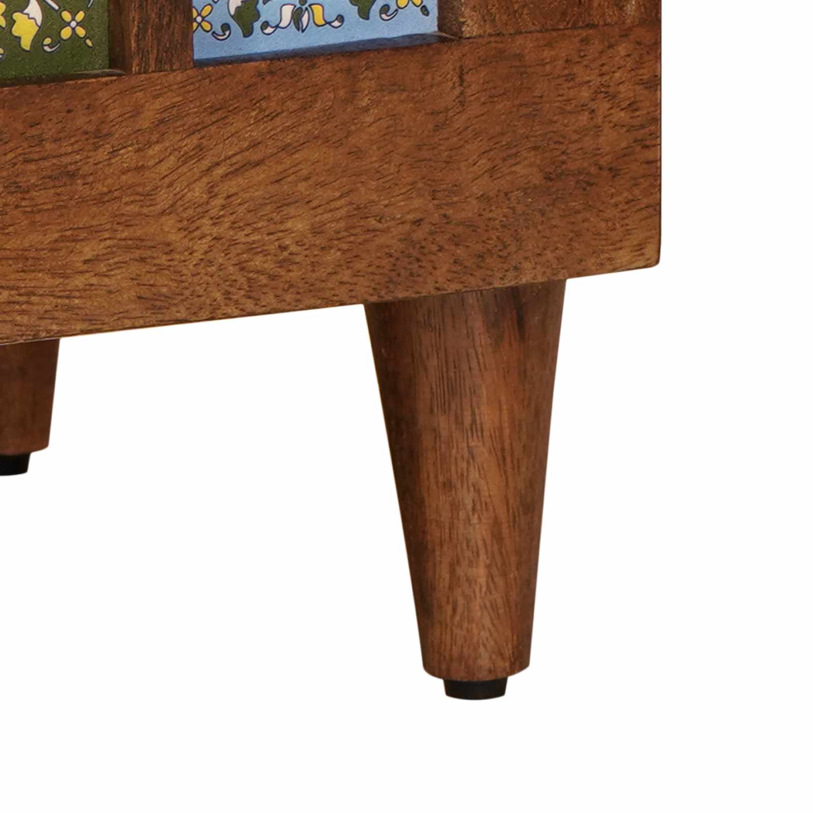 Meuble TV Noyer 100 x 33 x 46 cm Bois de mangue massif - XIOS