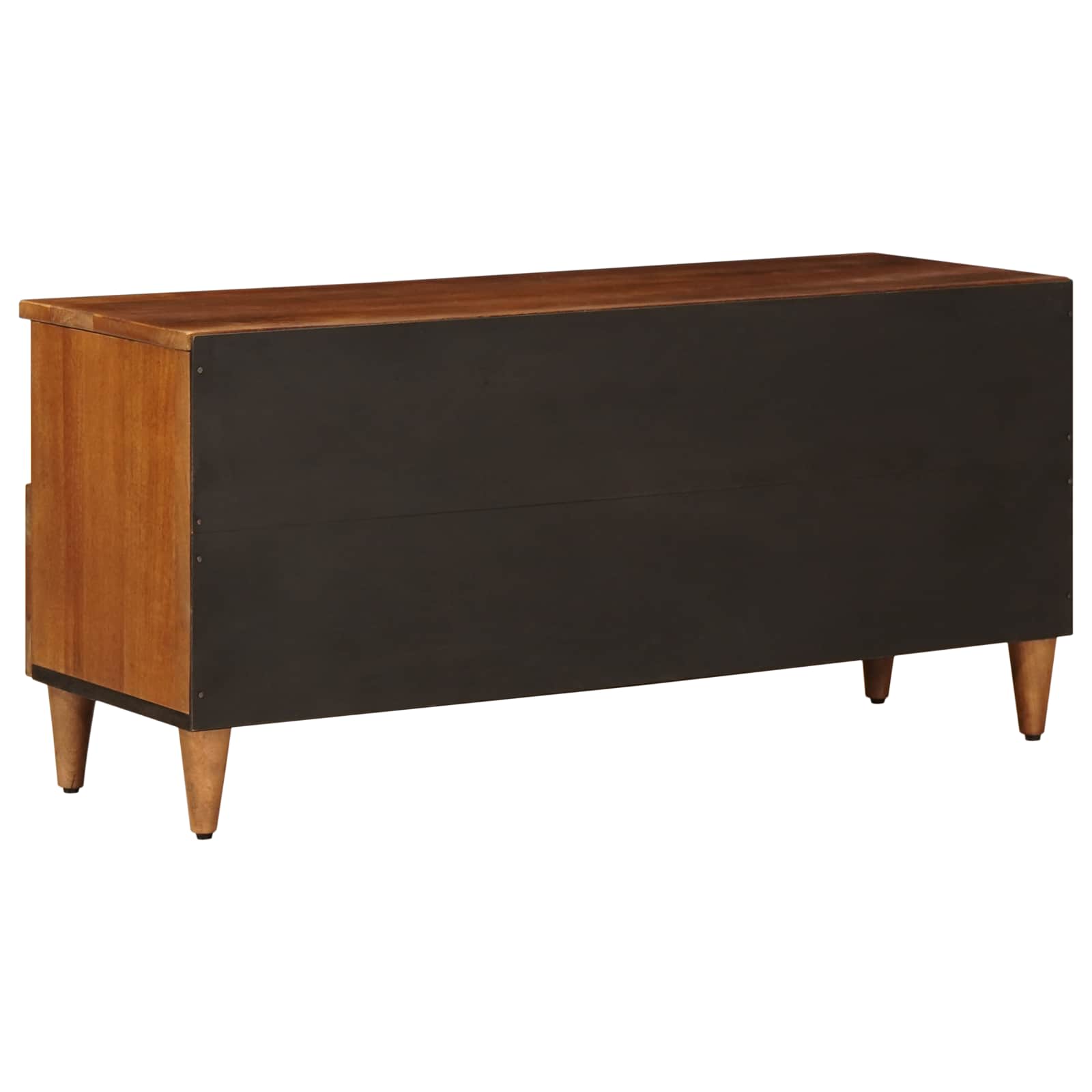 Meuble TV Noyer 100 x 33 x 46 cm Bois de mangue massif - XIOS