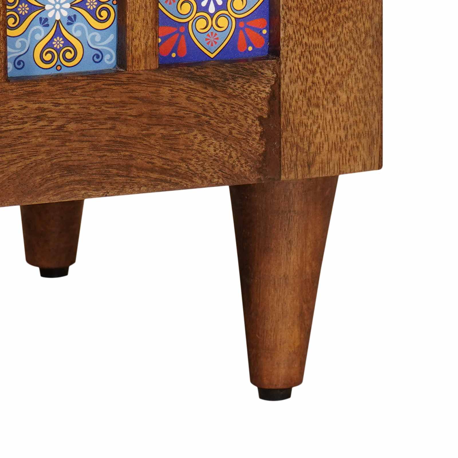 Buffet avec porte Noyer 60 x 33 x 75 cm Bois de mangue massif - XIOS