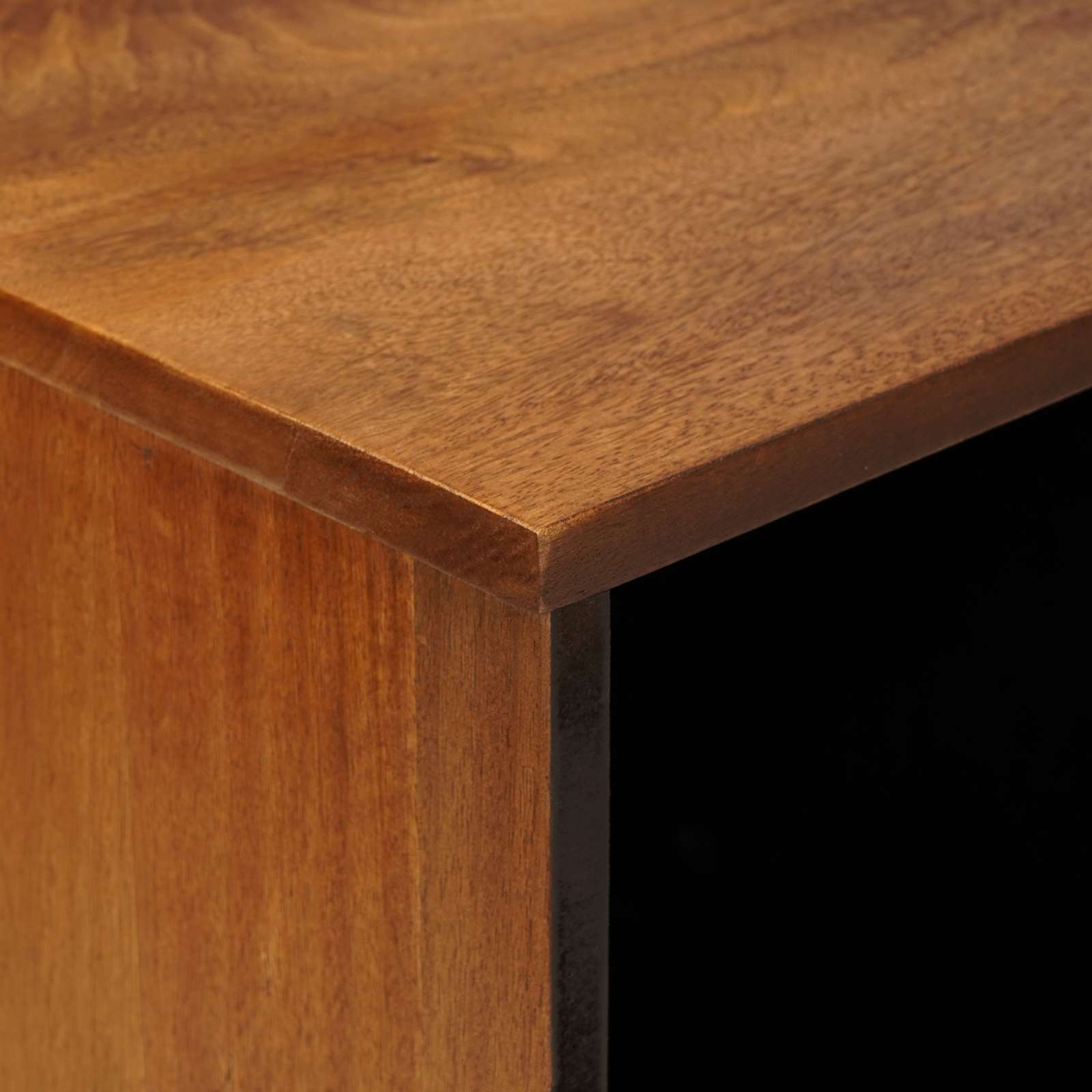 Buffet avec porte Noyer 80 x 33 x 75 cm Bois de mangue massif - XIOS