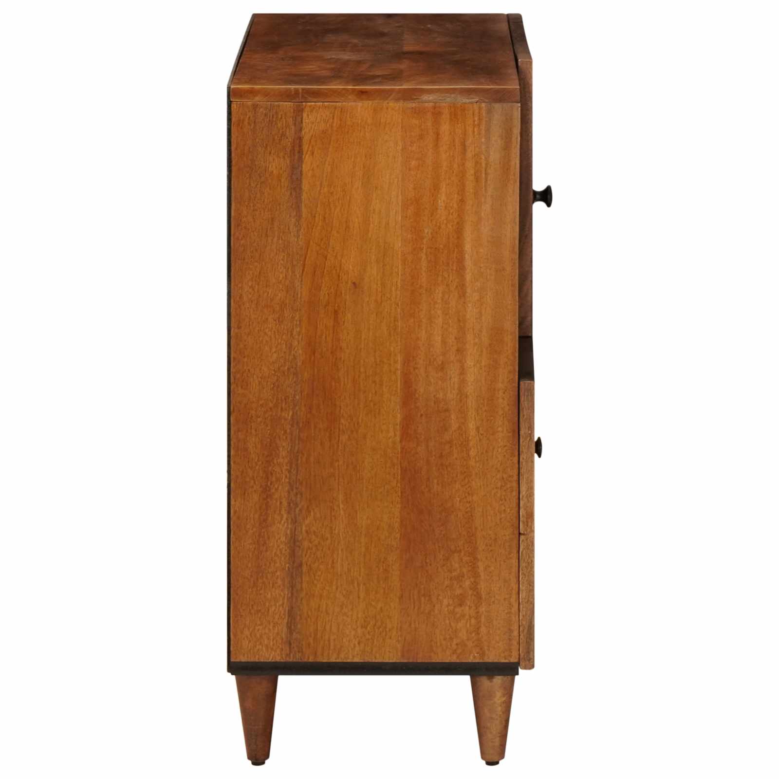 Buffet avec porte Noyer 80 x 33 x 75 cm Bois de mangue massif - XIOS