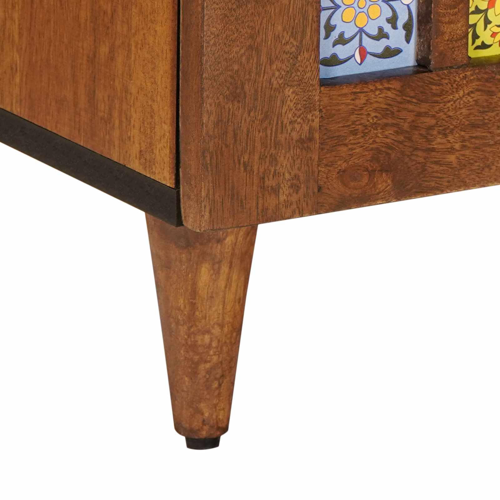 Buffet avec porte Noyer 90 x 33,5 x 75 cm Bois de mangue massif - XIOS