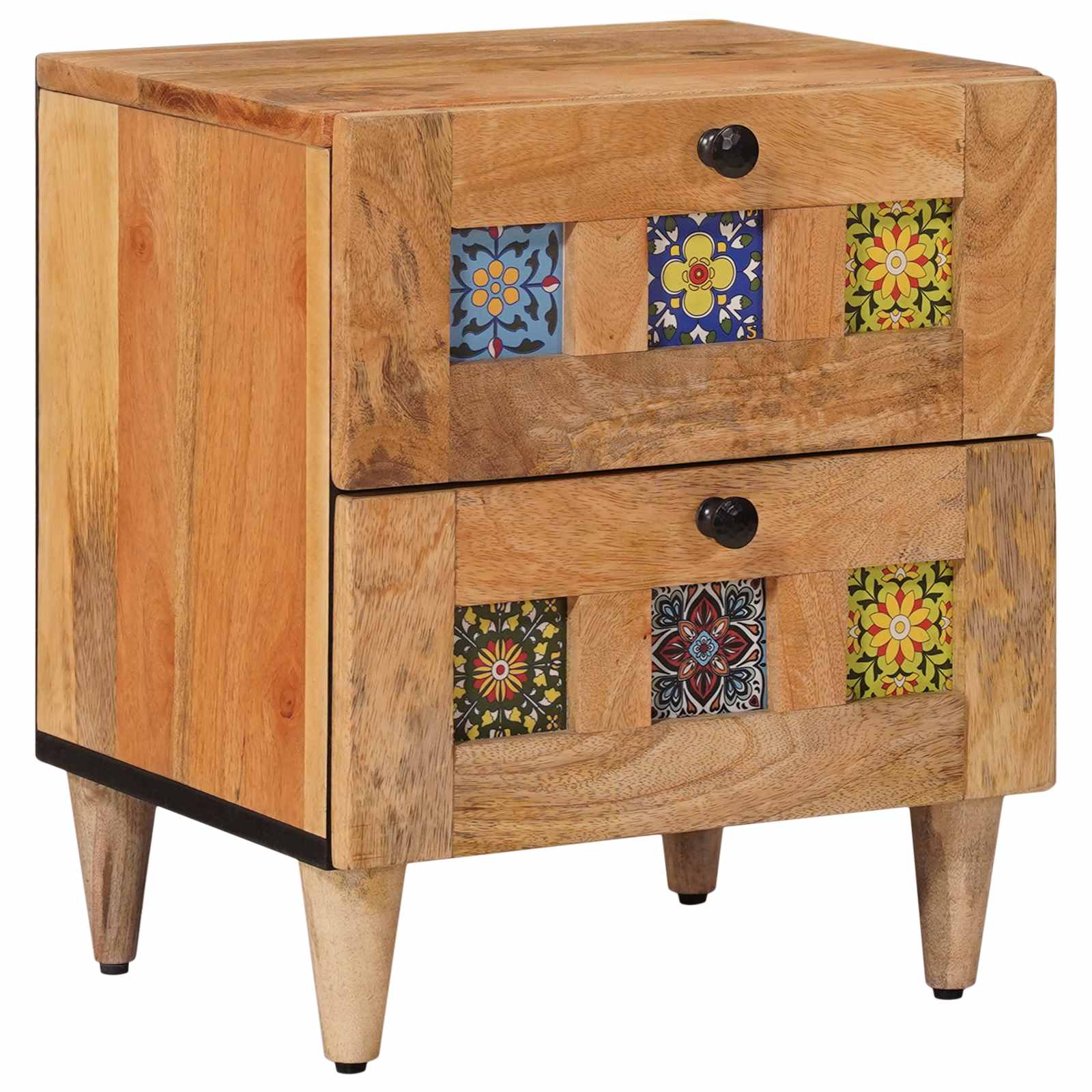 Cabinet de chevet avec tiroir Naturel 40 x 33,5 x 46 cm - XIOS