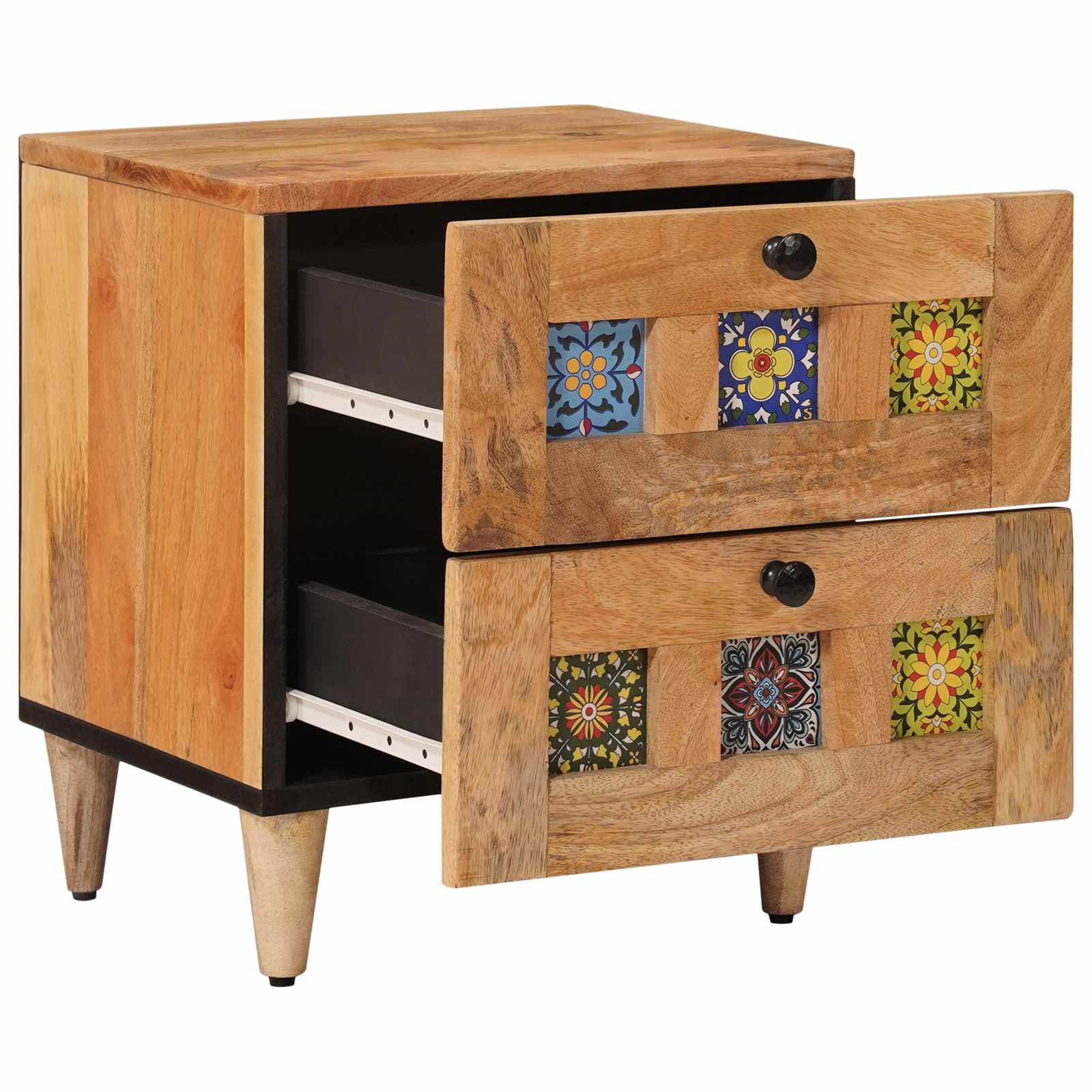 Cabinet de chevet avec tiroir Naturel 40 x 33,5 x 46 cm - XIOS