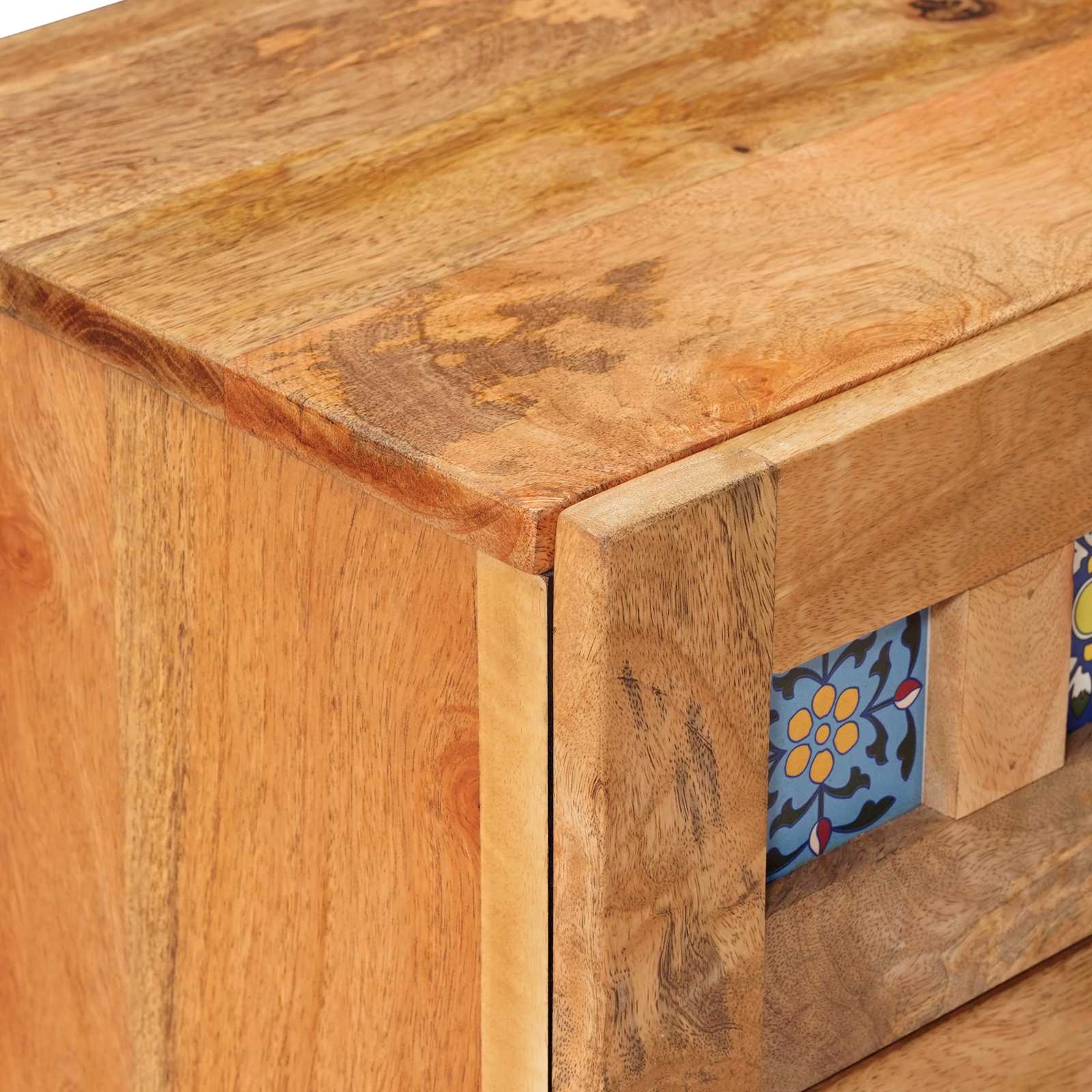 Cabinet de chevet avec tiroir 2 pcs Naturel 40 x 33,5 x 46 cm - XIOS