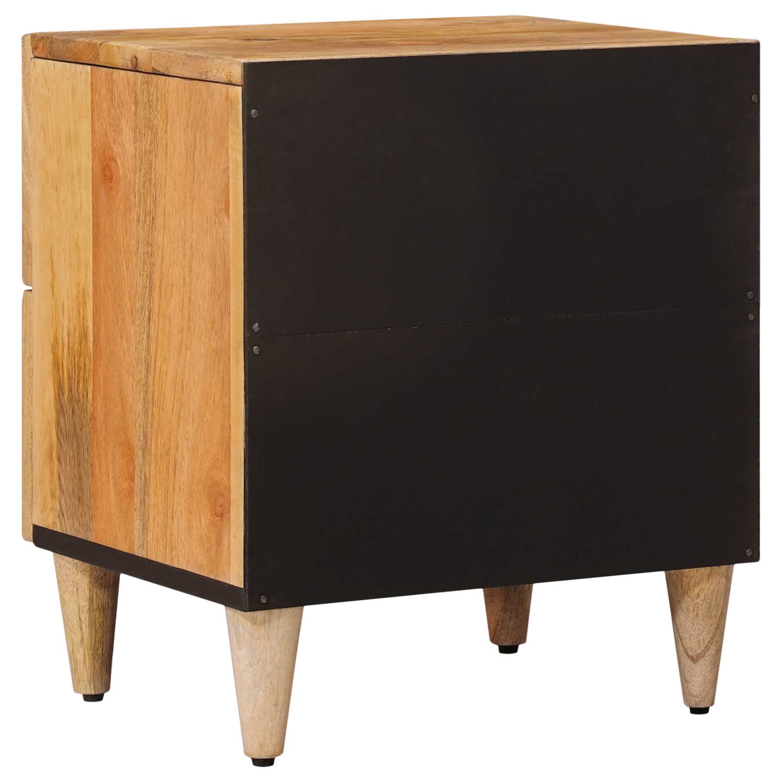 Cabinet de chevet avec tiroir 2 pcs Naturel 40 x 33,5 x 46 cm - XIOS