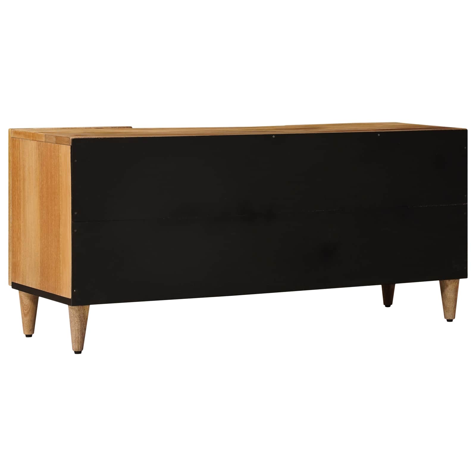 Meuble TV Naturel 105 x 33,5 x 46 cm Bois de mangue massif - XIOS