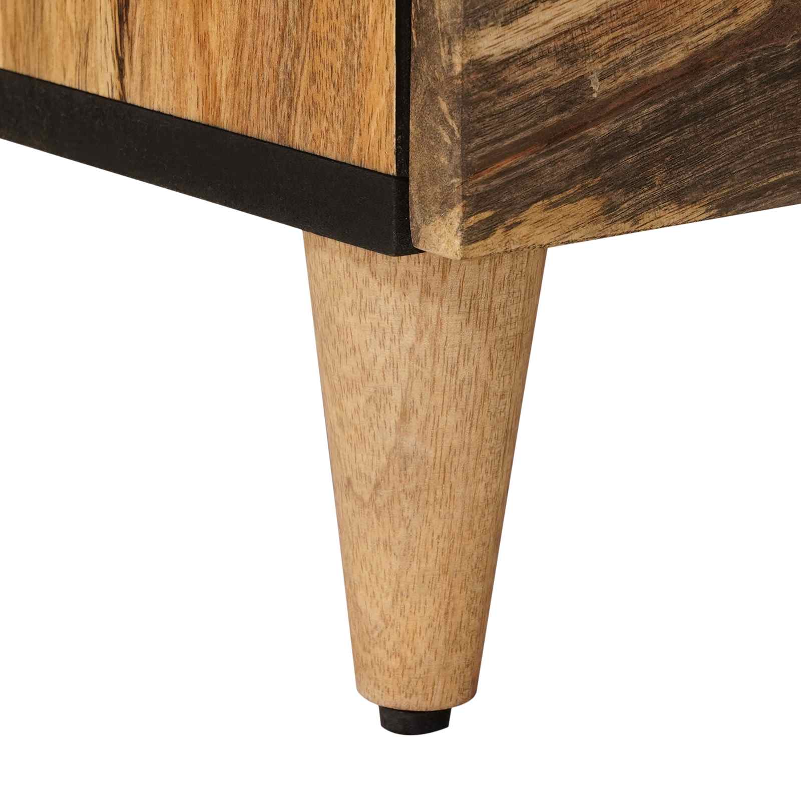 Meuble TV Naturel 70 x 33 x 46 cm Bois de mangue massif - XIOS