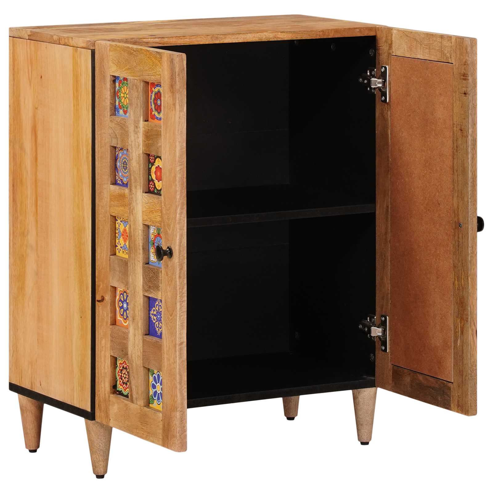 Buffet Naturel 60 x 33,5 x 75 cm Bois de mangue massif - XIOS