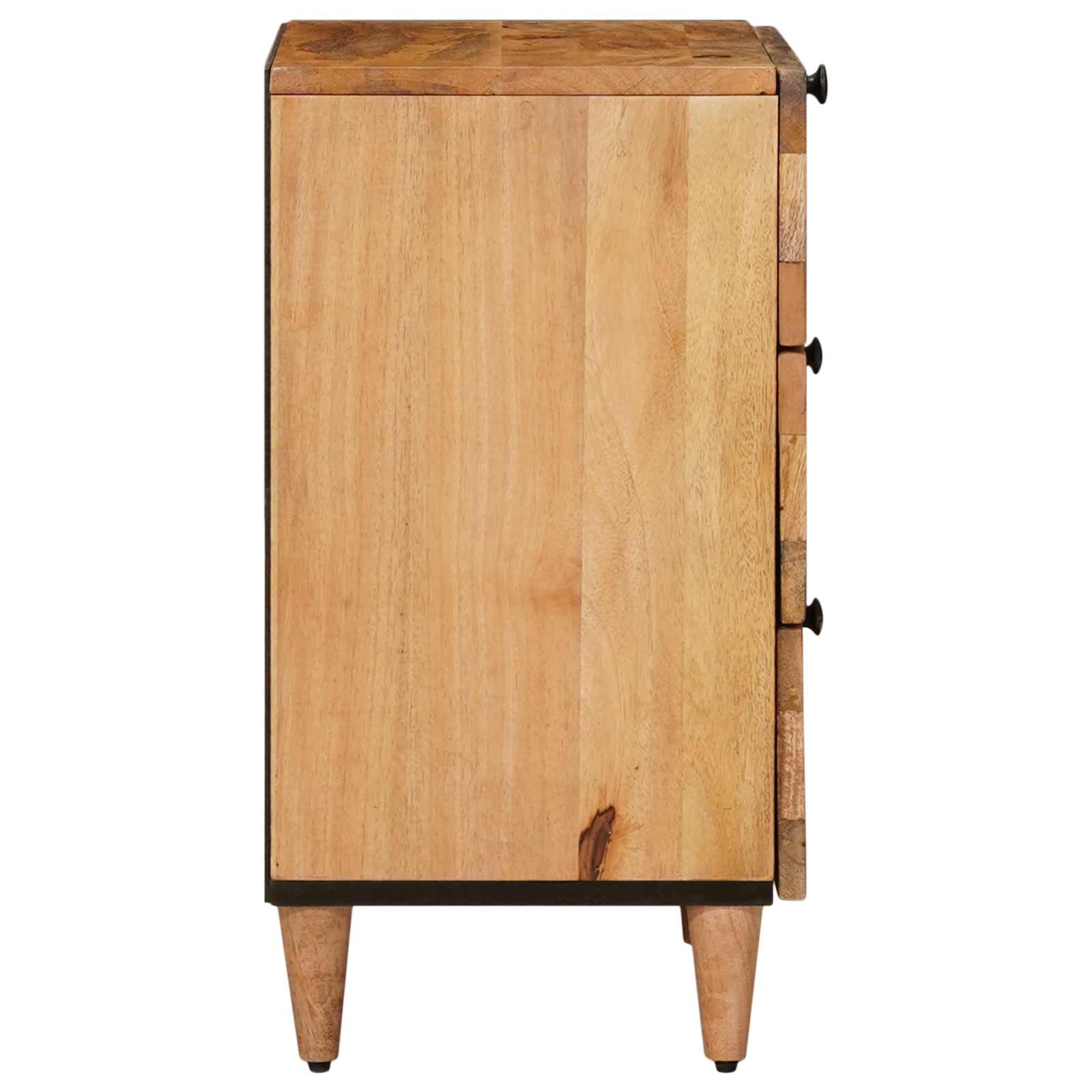 Cabinet de chevet Naturel 50 x 33 x 62 cm Bois de mangue massif - XIOS