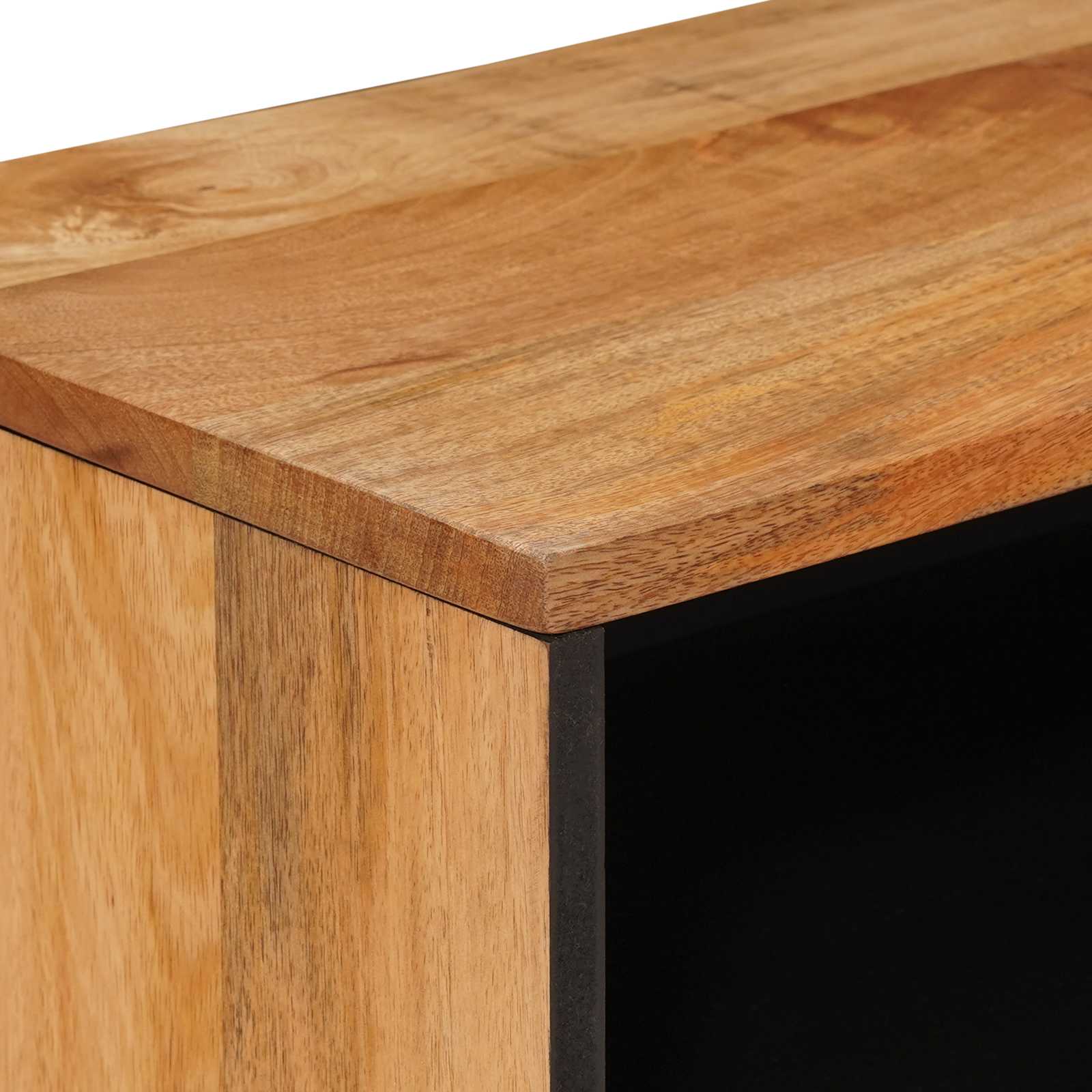 Meuble TV Naturel 80 x 31,5 x 46 cm Bois de mangue massif - XIOS