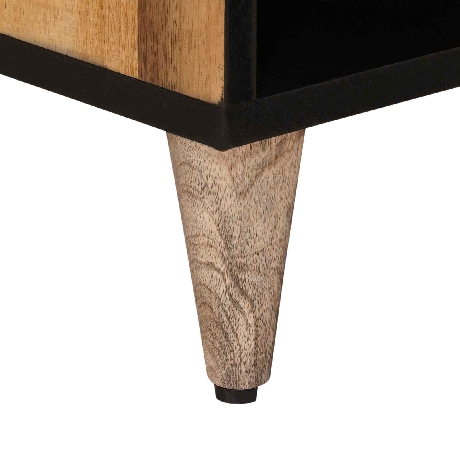 Meuble TV Naturel 80 x 33 x 46 cm Bois de mangue massif - XIOS
