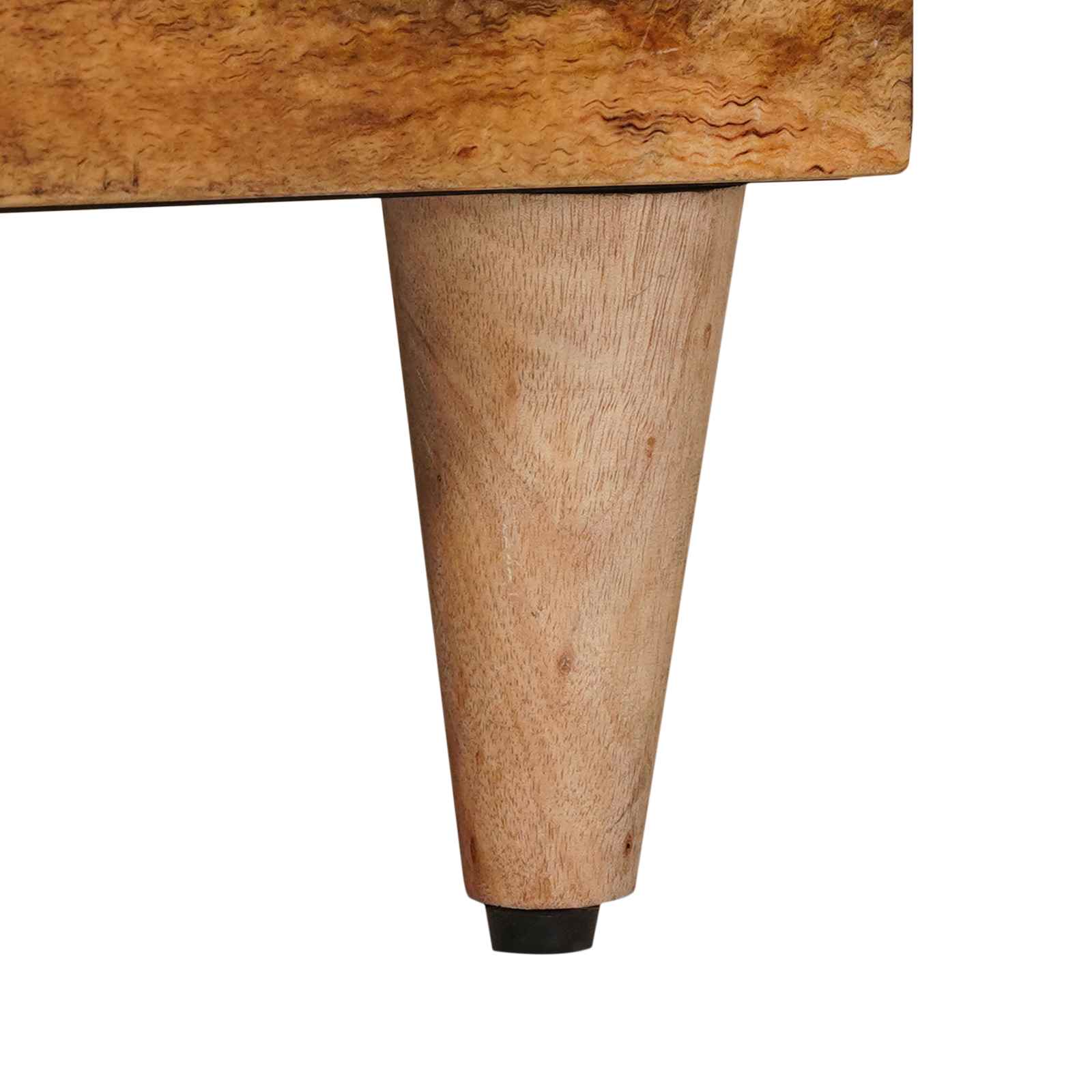 Meuble TV Naturel 100 x 33,5 x 46 cm Bois de mangue massif - XIOS