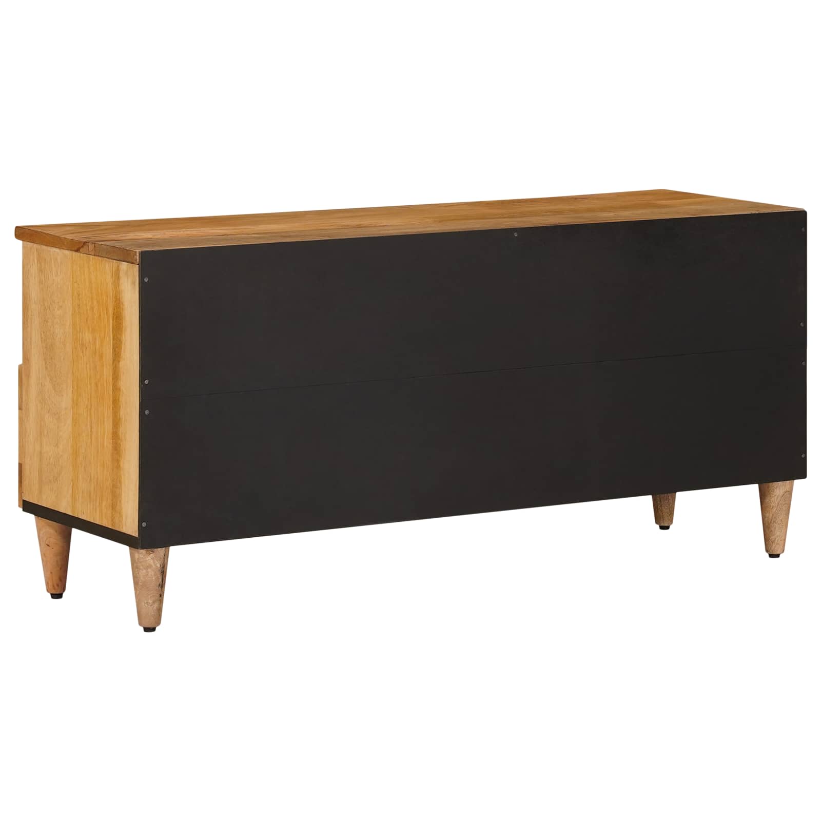 Meuble TV Naturel 100 x 33,5 x 46 cm Bois de mangue massif - XIOS