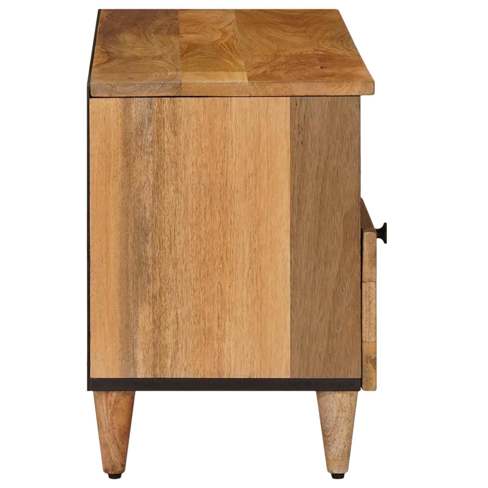Meuble TV Naturel 100 x 33,5 x 46 cm Bois de mangue massif - XIOS