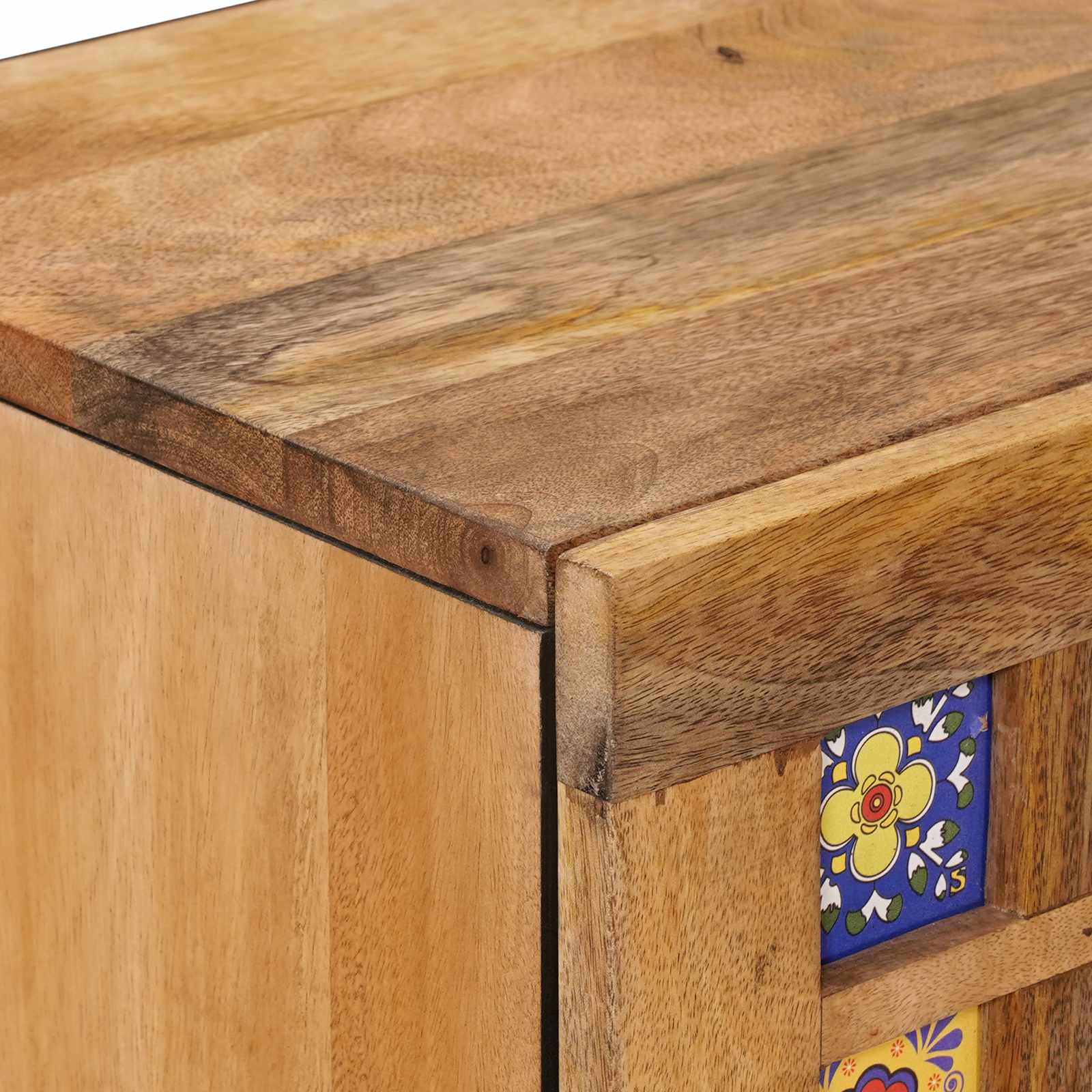 Buffet Naturel 40 x 33,5 x 75 cm Bois de mangue massif - XIOS