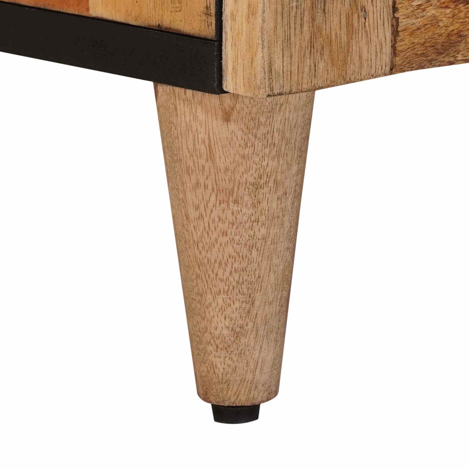 Buffet avec porte Naturel 60 x 33 x 75 cm Bois de mangue massif - XIOS