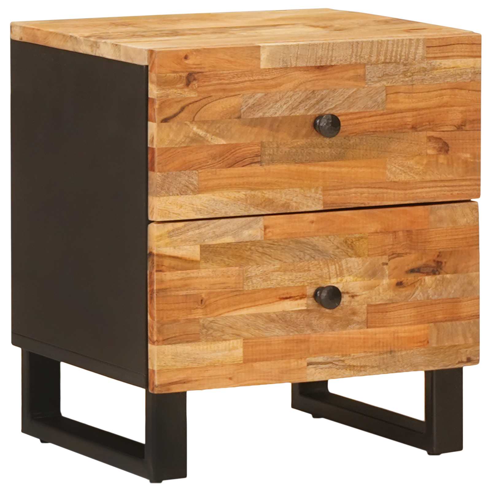 Cabinet de chevet avec tiroir 2 pcs Marron 40 x 33,5 x 46 cm - XIOS