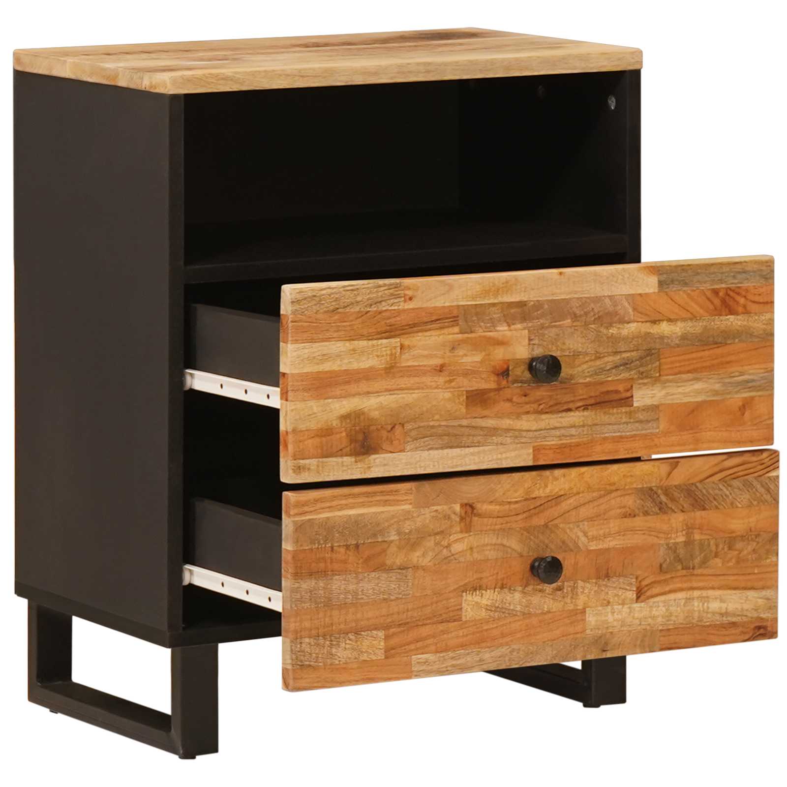 Armoire de lit Marron 58 x 36,5 x 21 cm Bois de mangue massif - XIOS