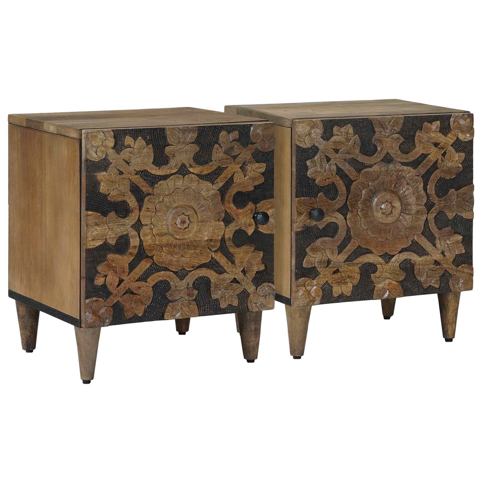 Cabinet de chevet 2 pcs Marron 40 x 33,5 x 46 cm - XIOS