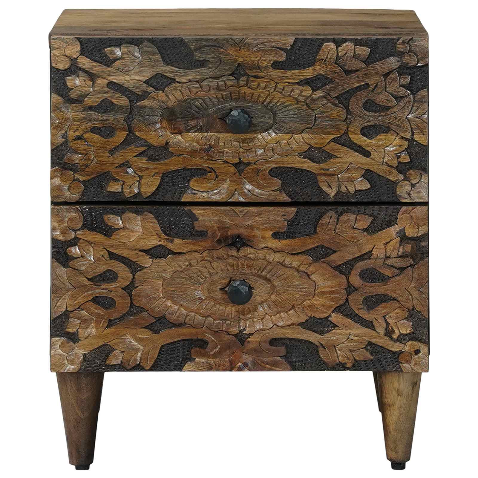 Cabinet de chevet avec tiroir Marron 40 x 33,5 x 46 cm - XIOS