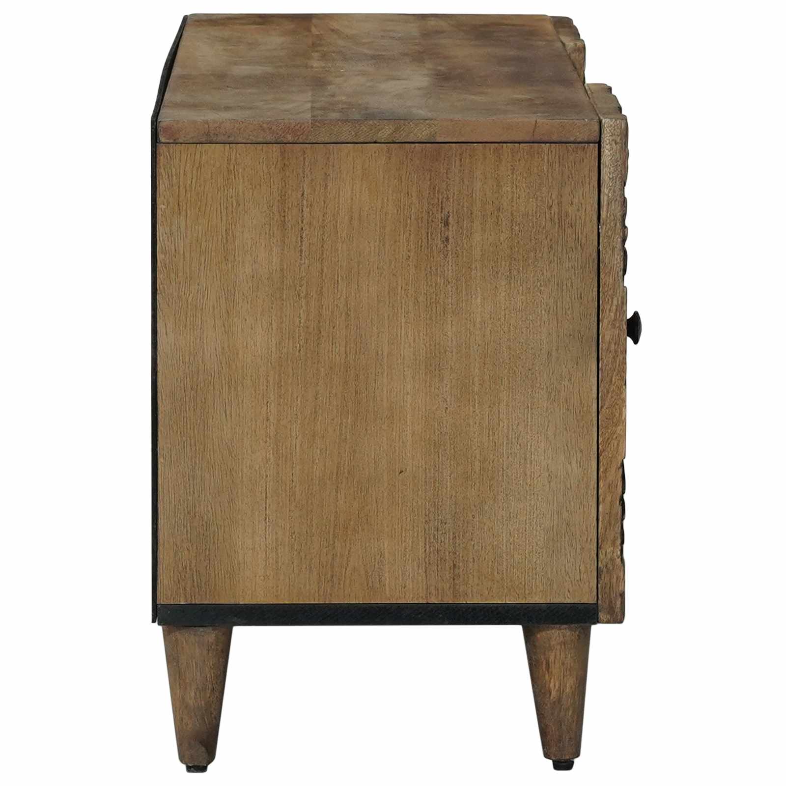 Meuble TV Marron 105 x 33,5 x 46 cm Bois de mangue massif - XIOS