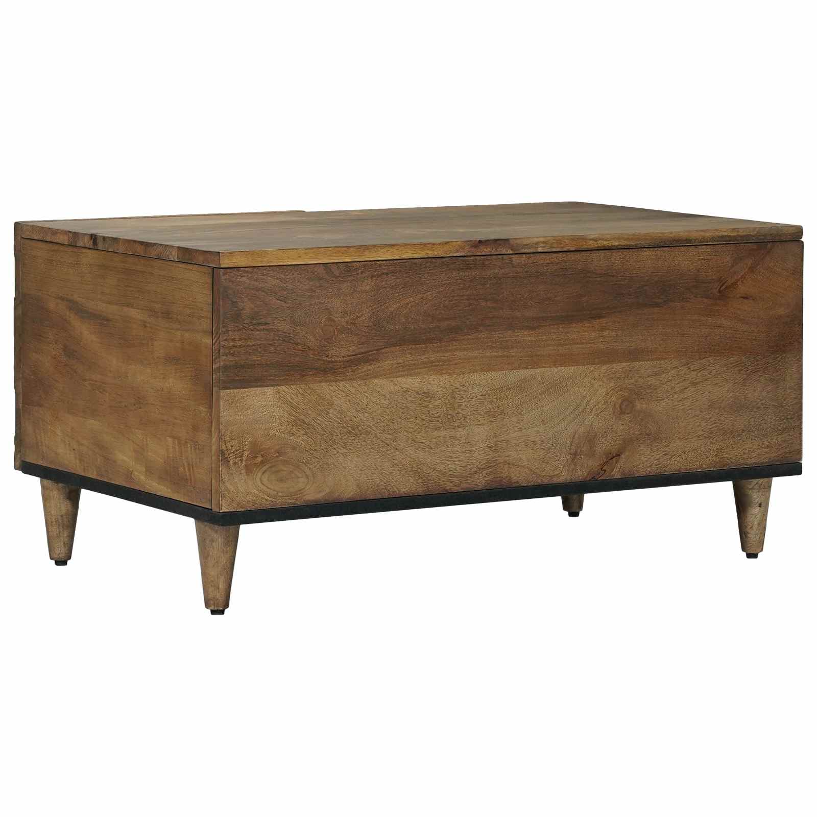 Table basse Marron 80 x 50 x 40 cm Bois de mangue massif - XIOS