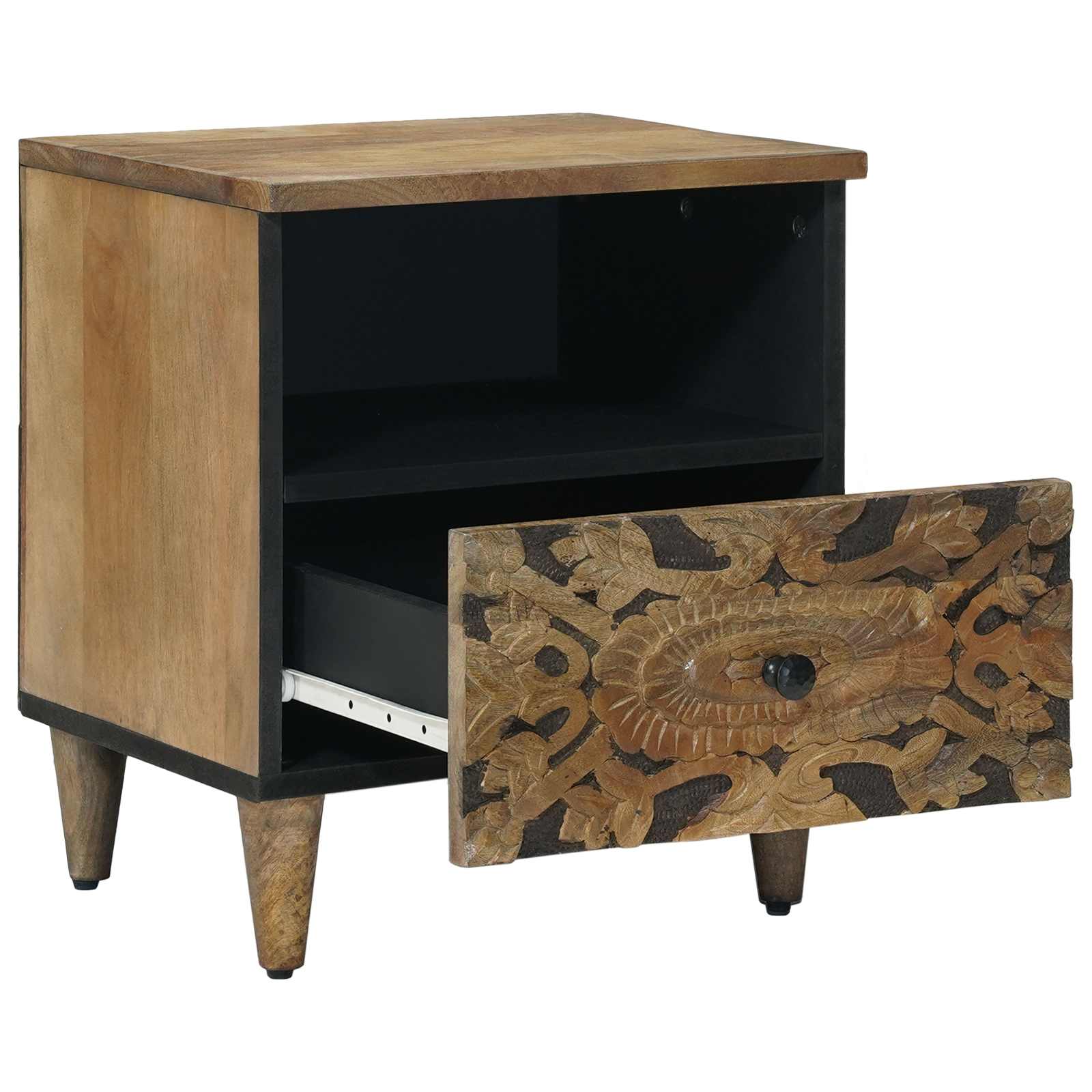 Armoire de lit Marron 40 x 33 x 46 cm Bois de mangue massif - XIOS