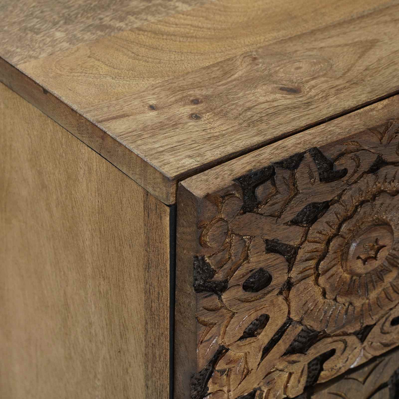 Armoire de lit Marron 50 x 33 x 60 cm Bois de mangue massif - XIOS