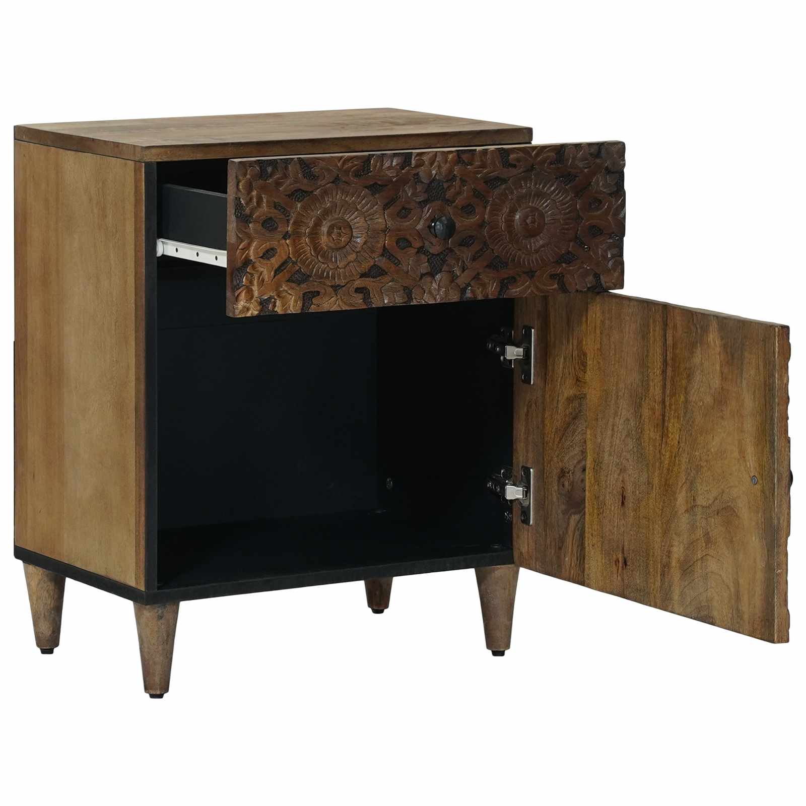Armoire de lit Marron 50 x 33 x 60 cm Bois de mangue massif - XIOS