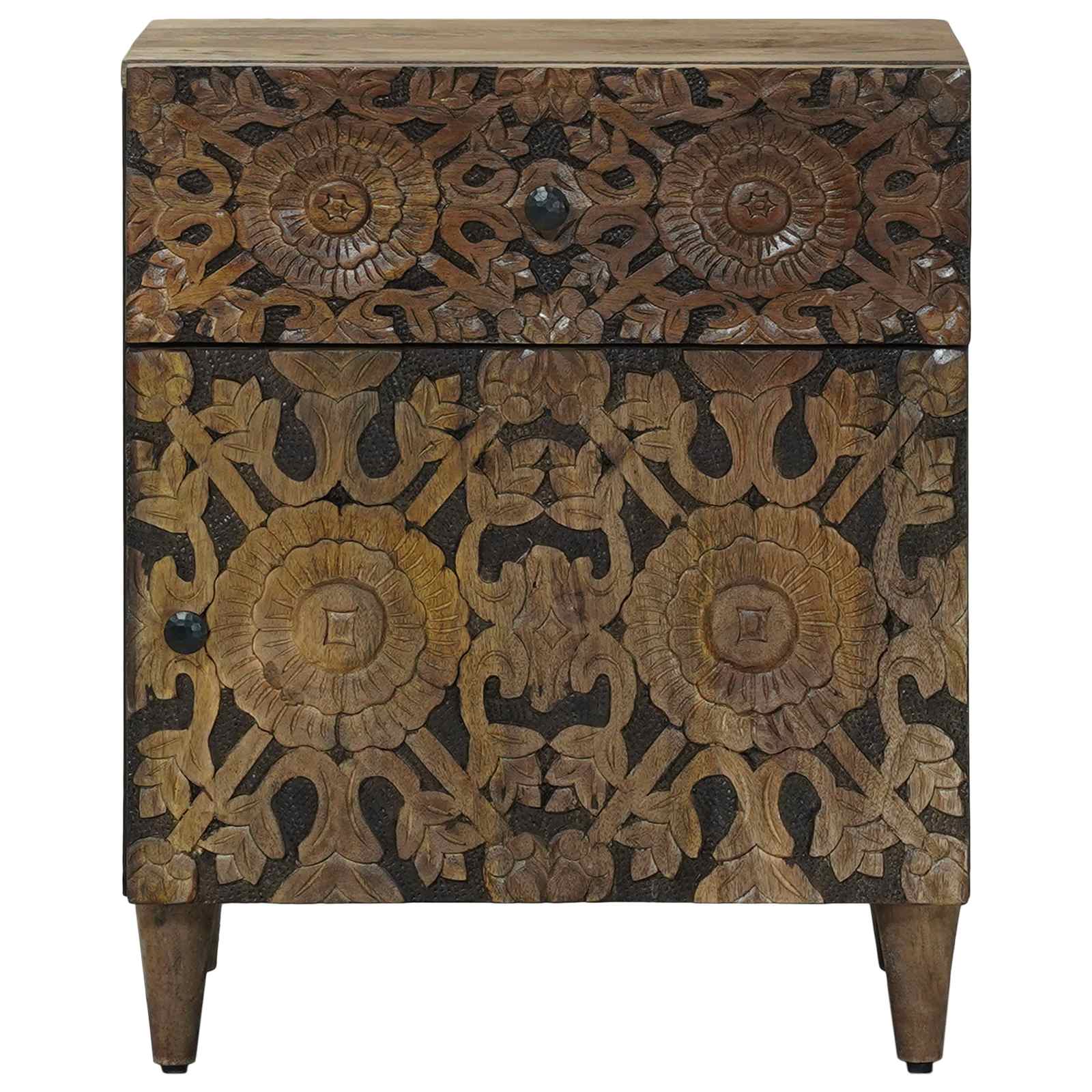 Armoire de lit Marron 50 x 33 x 60 cm Bois de mangue massif - XIOS