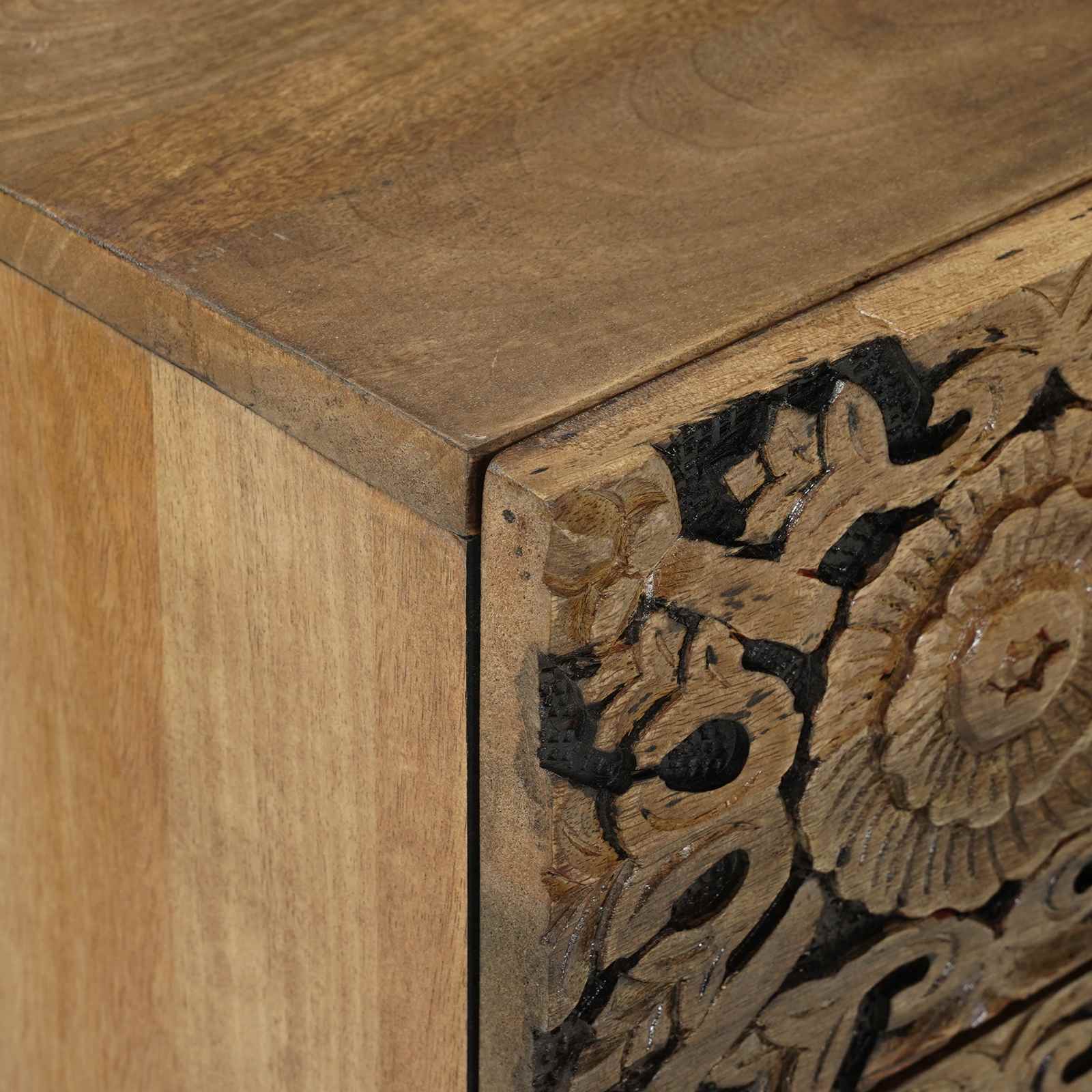 Armoire de lit Marron 50 x 33 x 60 cm Bois de mangue massif - XIOS