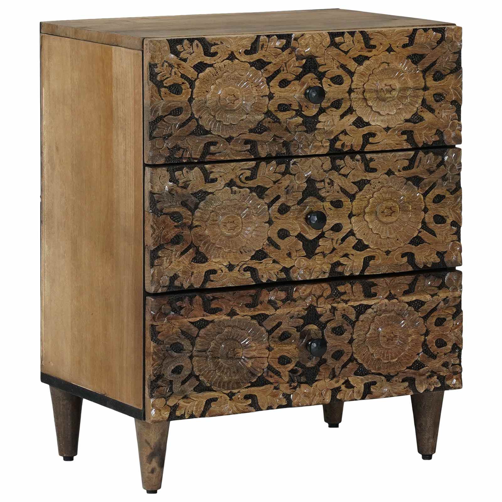 Armoire de lit Marron 50 x 33 x 60 cm Bois de mangue massif - XIOS