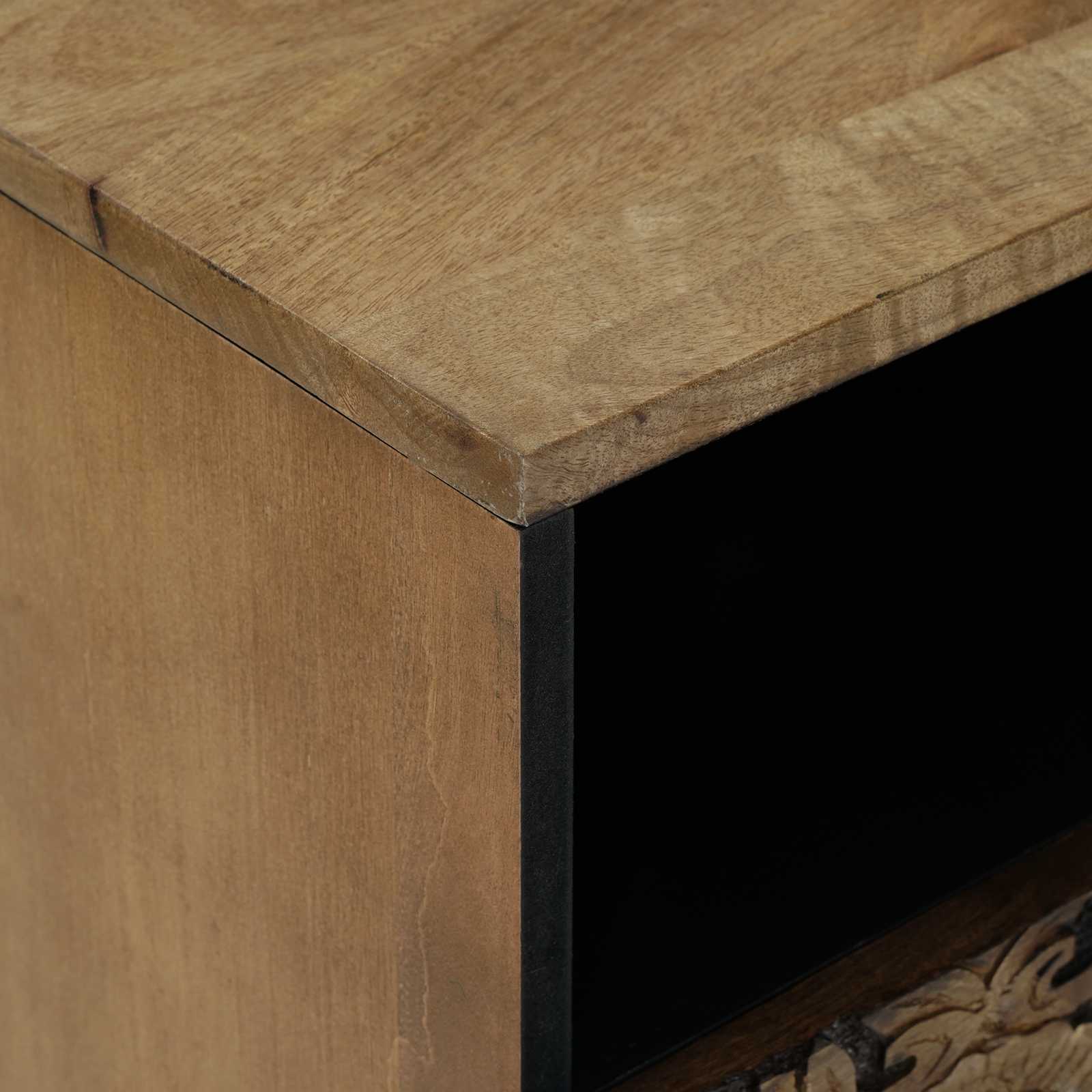 Armoire de lit Marron 50 x 33 x 60 cm Bois de mangue massif - XIOS