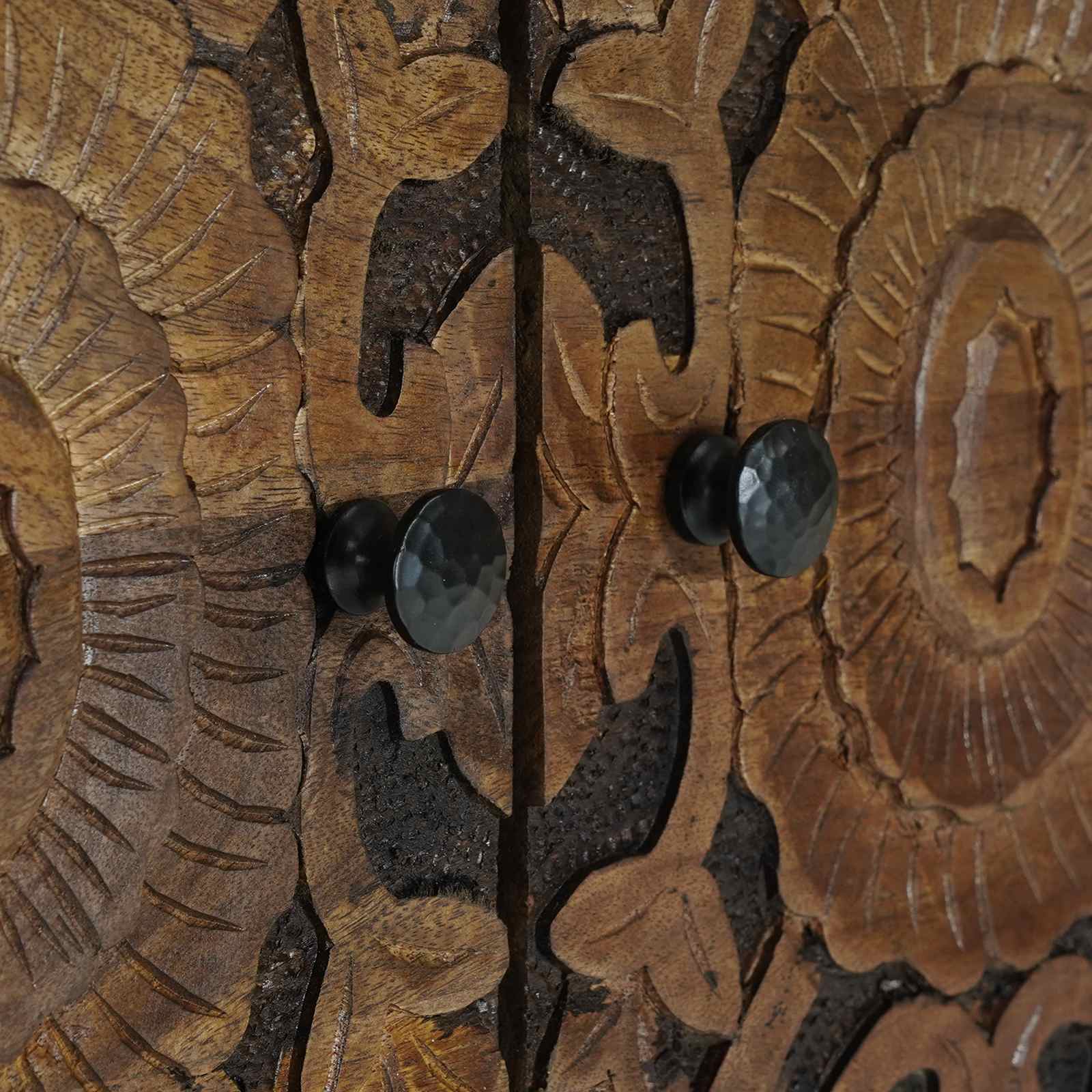 Armoire de lit Marron 50 x 33 x 60 cm Bois de mangue massif - XIOS