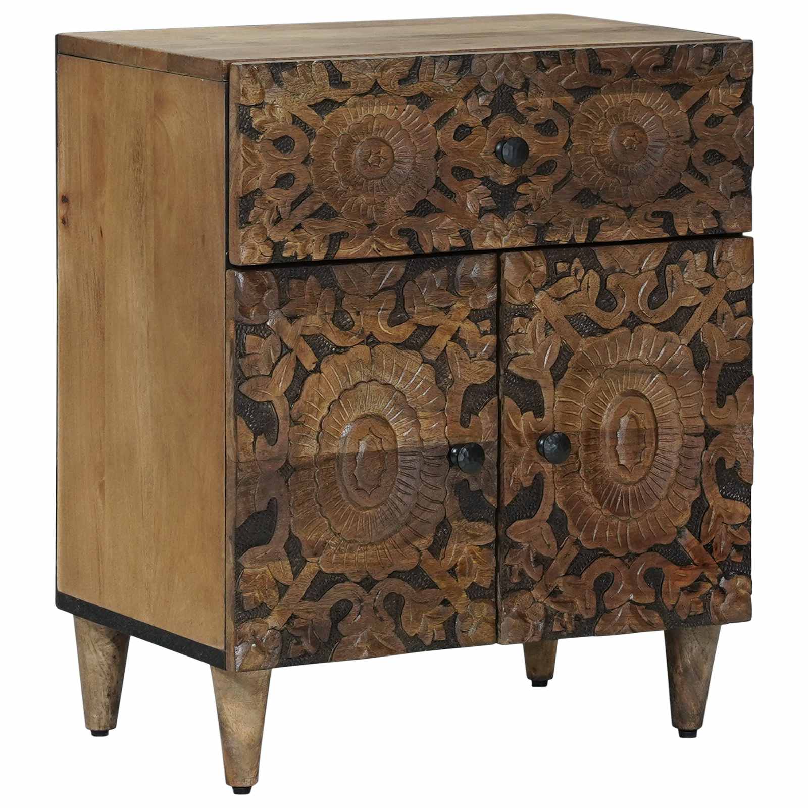 Armoire de lit Marron 50 x 33 x 60 cm Bois de mangue massif - XIOS