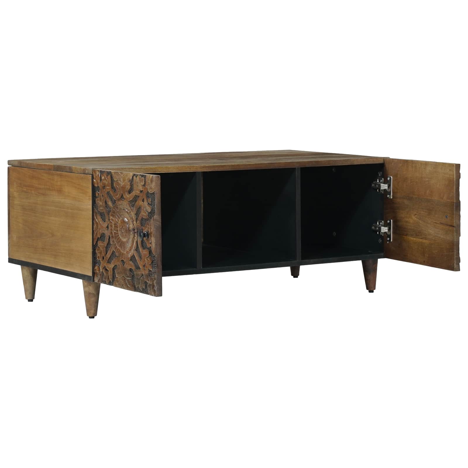 Table basse Marron 100 x 54 x 40 cm Bois de mangue massif - XIOS