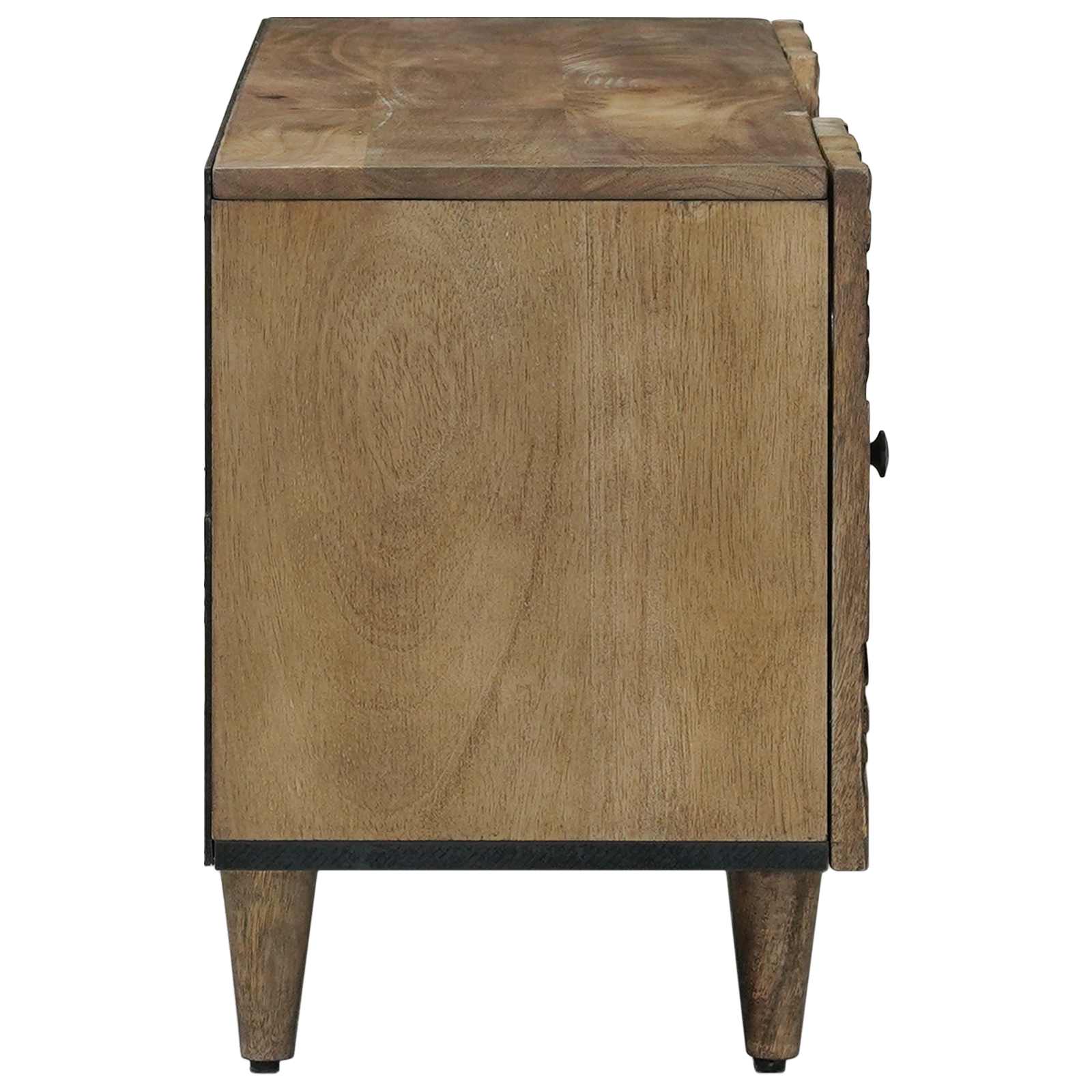 Meuble TV Marron 105 x 33,5 x 46 cm Bois de mangue massif - XIOS