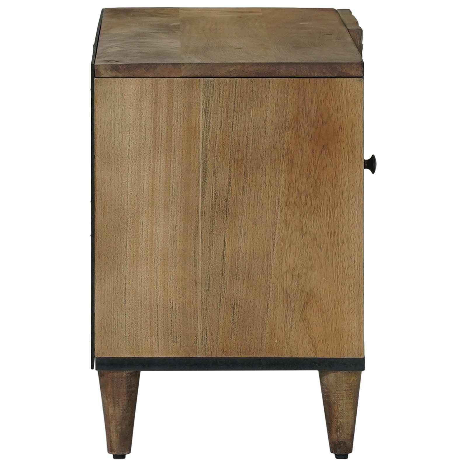 Meuble TV Marron 80 x 31,5 x 46 cm Bois de mangue massif - XIOS
