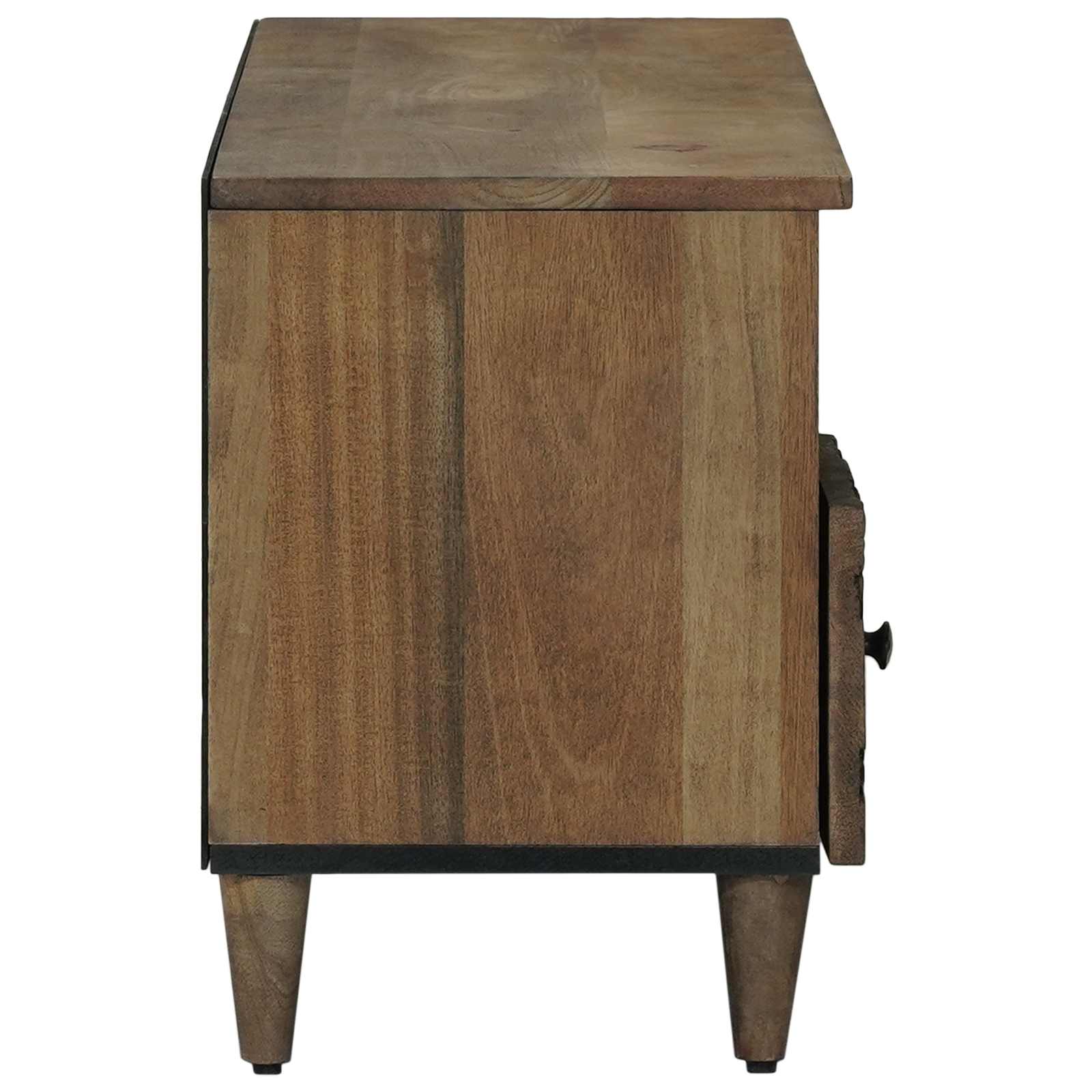 Meuble TV Marron 100 x 33,5 x 46 cm Bois de mangue massif - XIOS