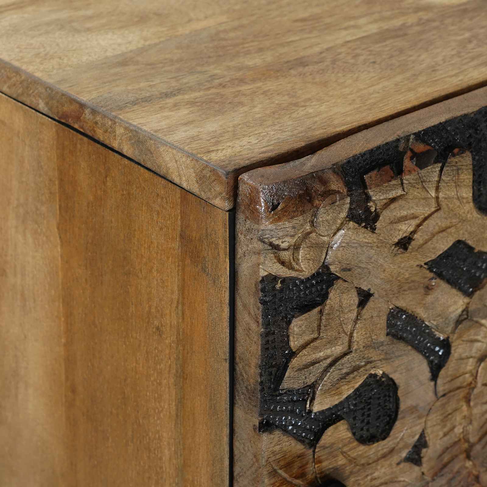 Buffet Haut Marron 40 x 33,5 x 110 cm Bois de mangue massif - XIOS