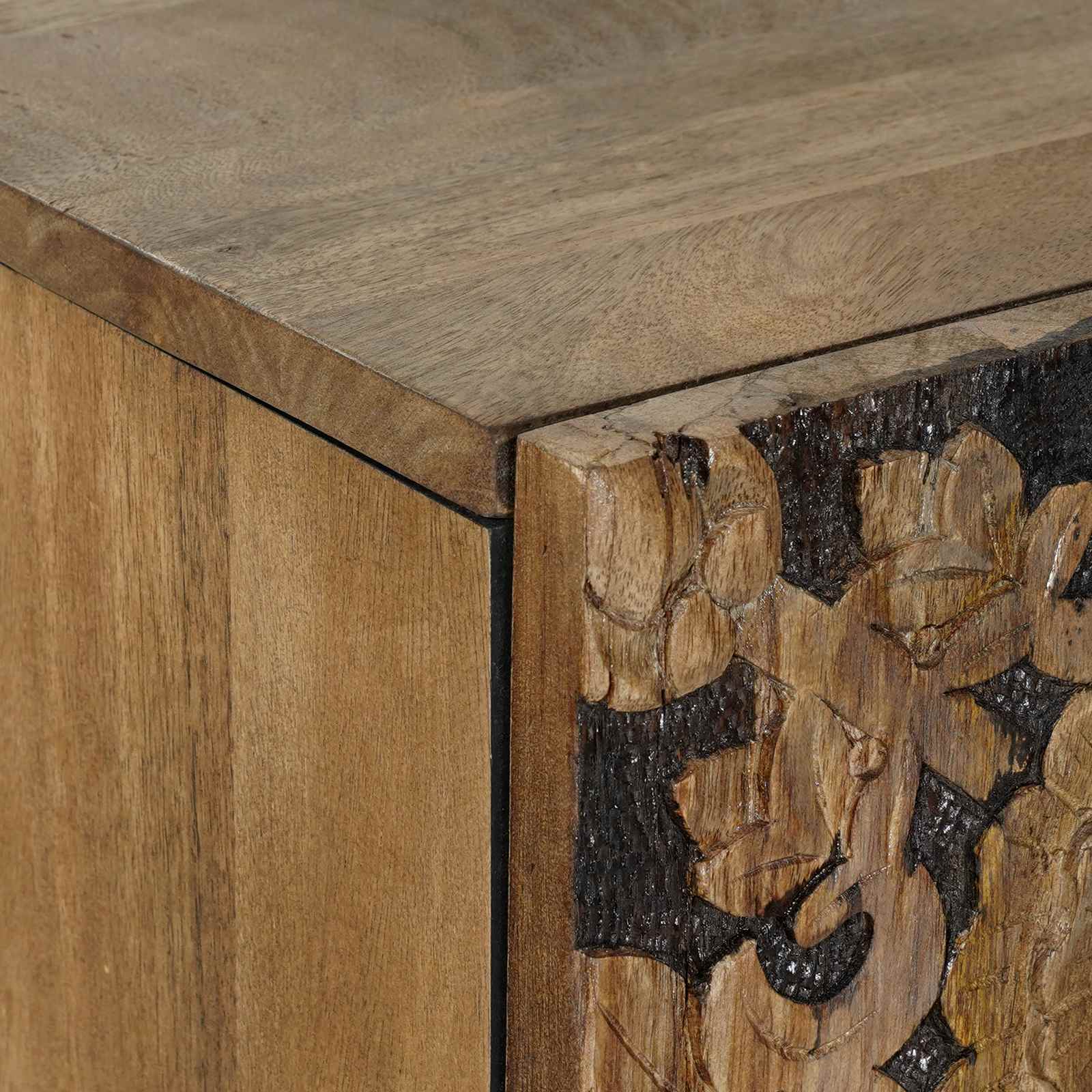 Buffet Haut Marron 60 x 33,5 x 100 cm Bois de mangue massif - XIOS