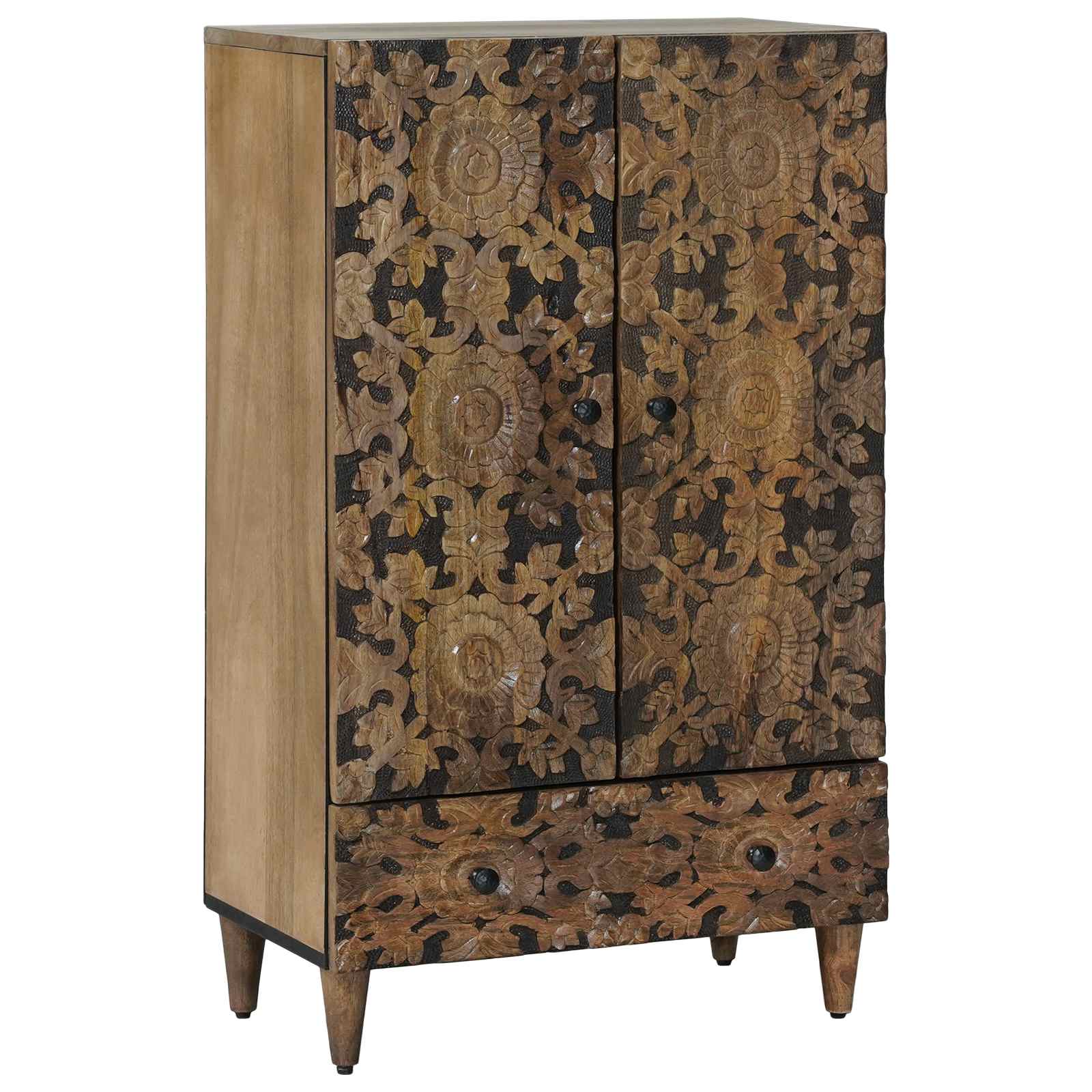 Buffet Haut Marron 60 x 33,5 x 100 cm Bois de mangue massif - XIOS