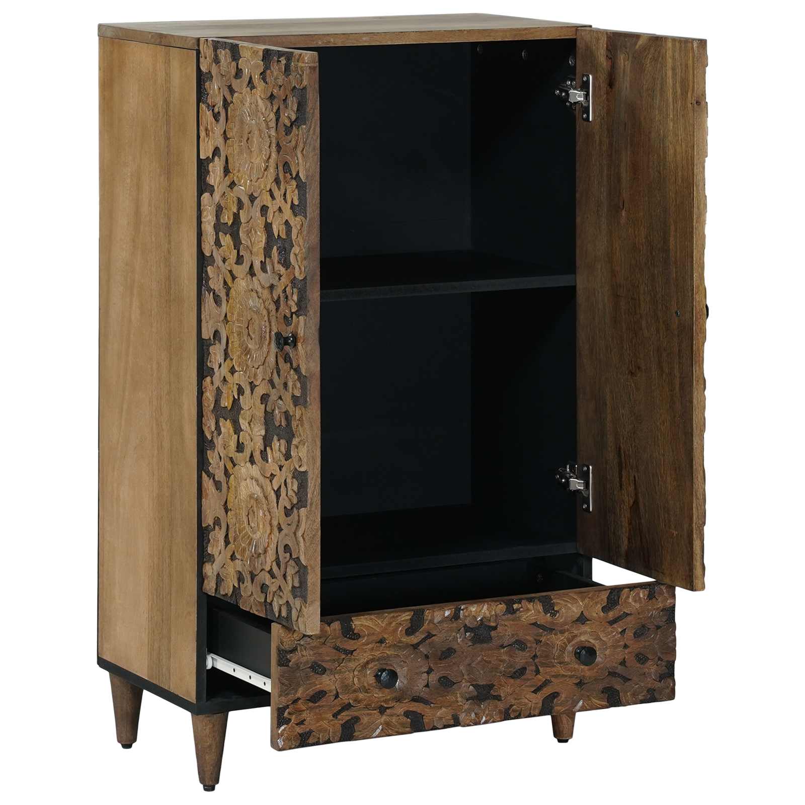 Buffet Haut Marron 60 x 33,5 x 100 cm Bois de mangue massif - XIOS