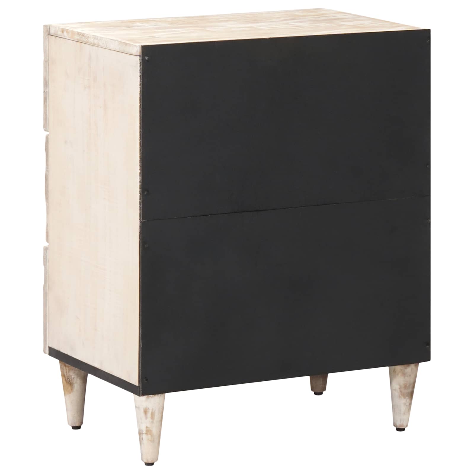 Armoire de lit Blanc 50 x 33 x 60 cm Bois de mangue massif - XIOS