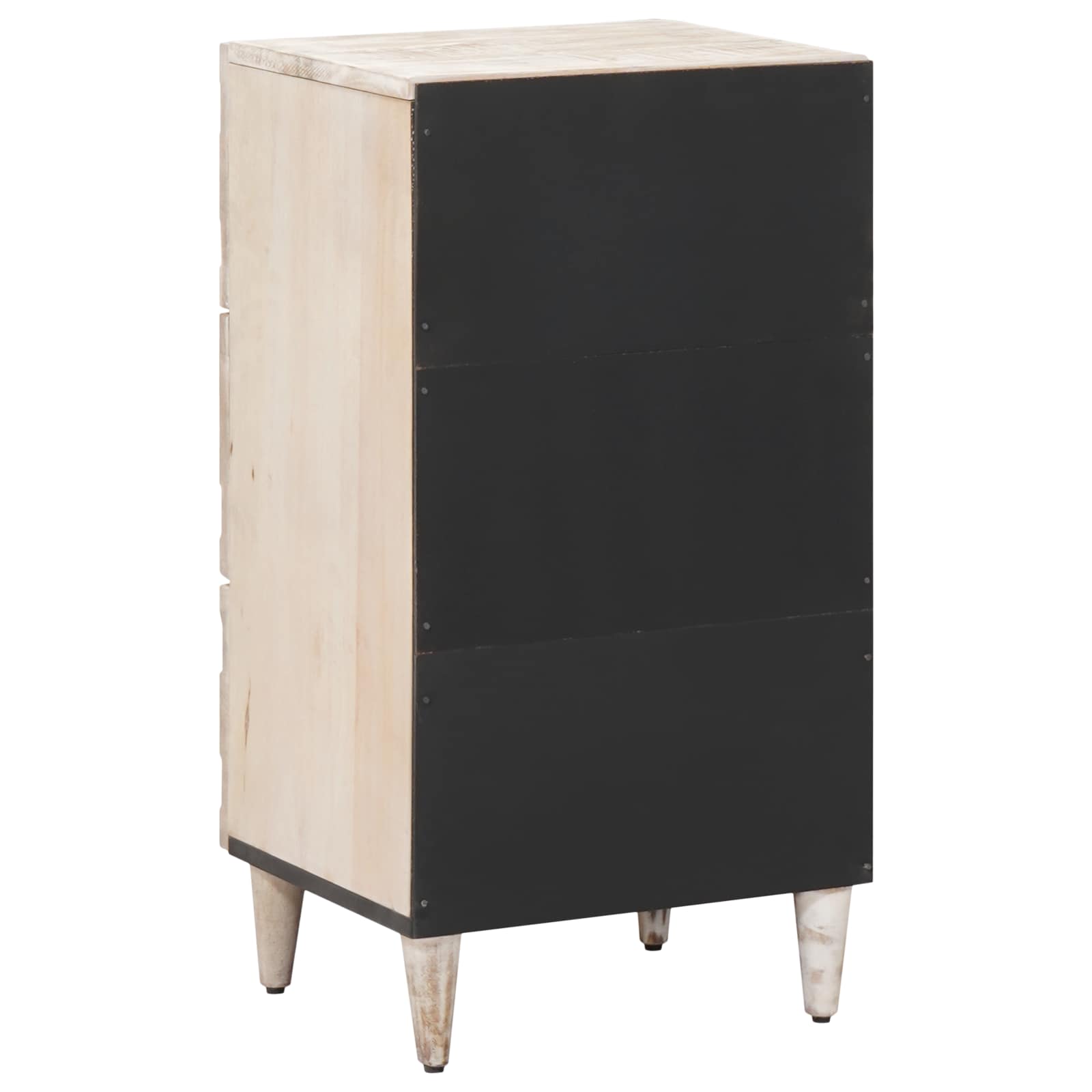 Buffet Blanc 40 x 33,5 x 75 cm Bois de mangue massif - XIOS
