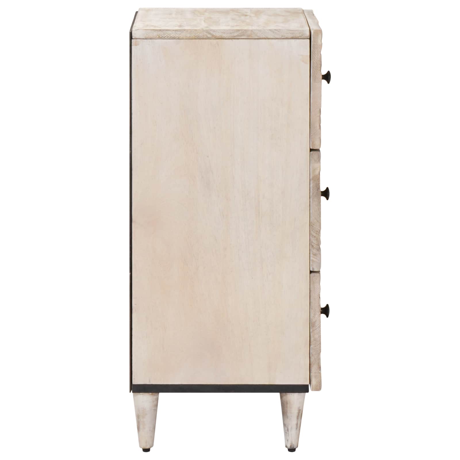 Buffet Blanc 40 x 33,5 x 75 cm Bois de mangue massif - XIOS